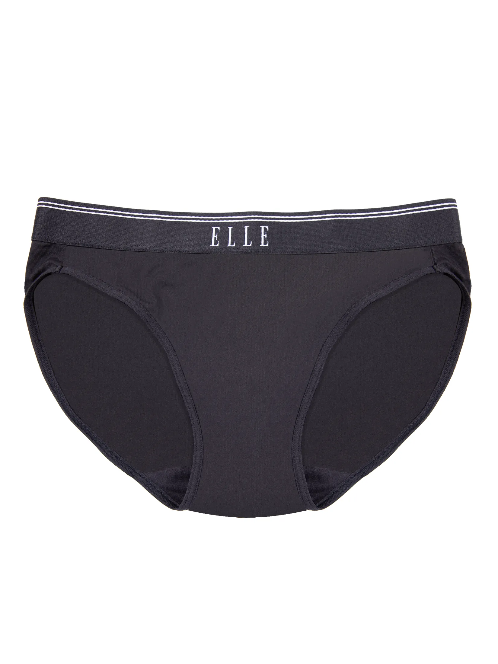 ELLE LINGERIE Women's Bikini Lowrise Panties LU2884 - Black ELLE LINGERIE Women's Bikini Lowrise Panties LU2884 - Black
