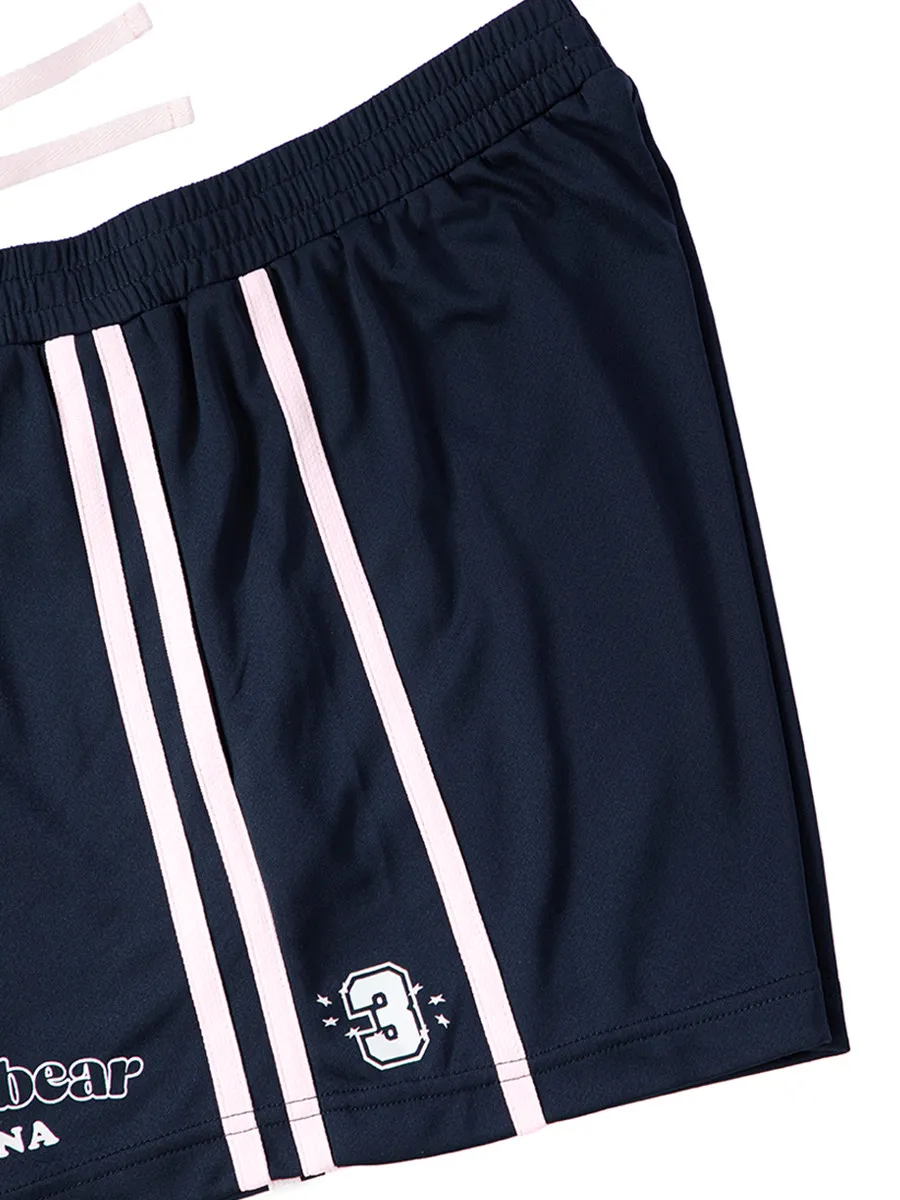 SABINA Butterbear x Sabina Unisex Sport Shorts - Dark Blue SABINA Butterbear x Sabina Unisex Sport Shorts - Dark Blue