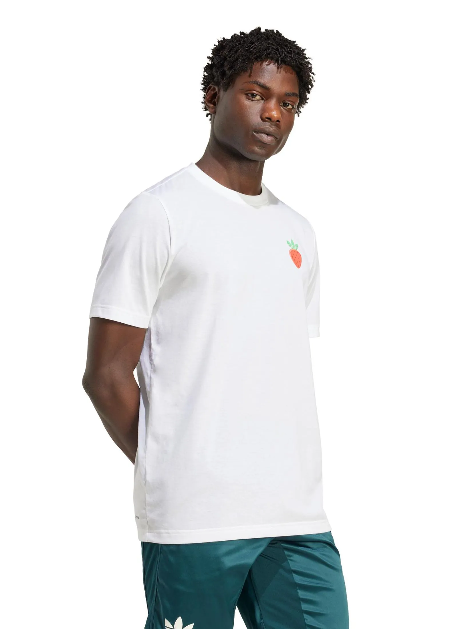 ADIDAS Men T-Shirt Tennis Graphic White ADIDAS Men T-Shirt Tennis Graphic White