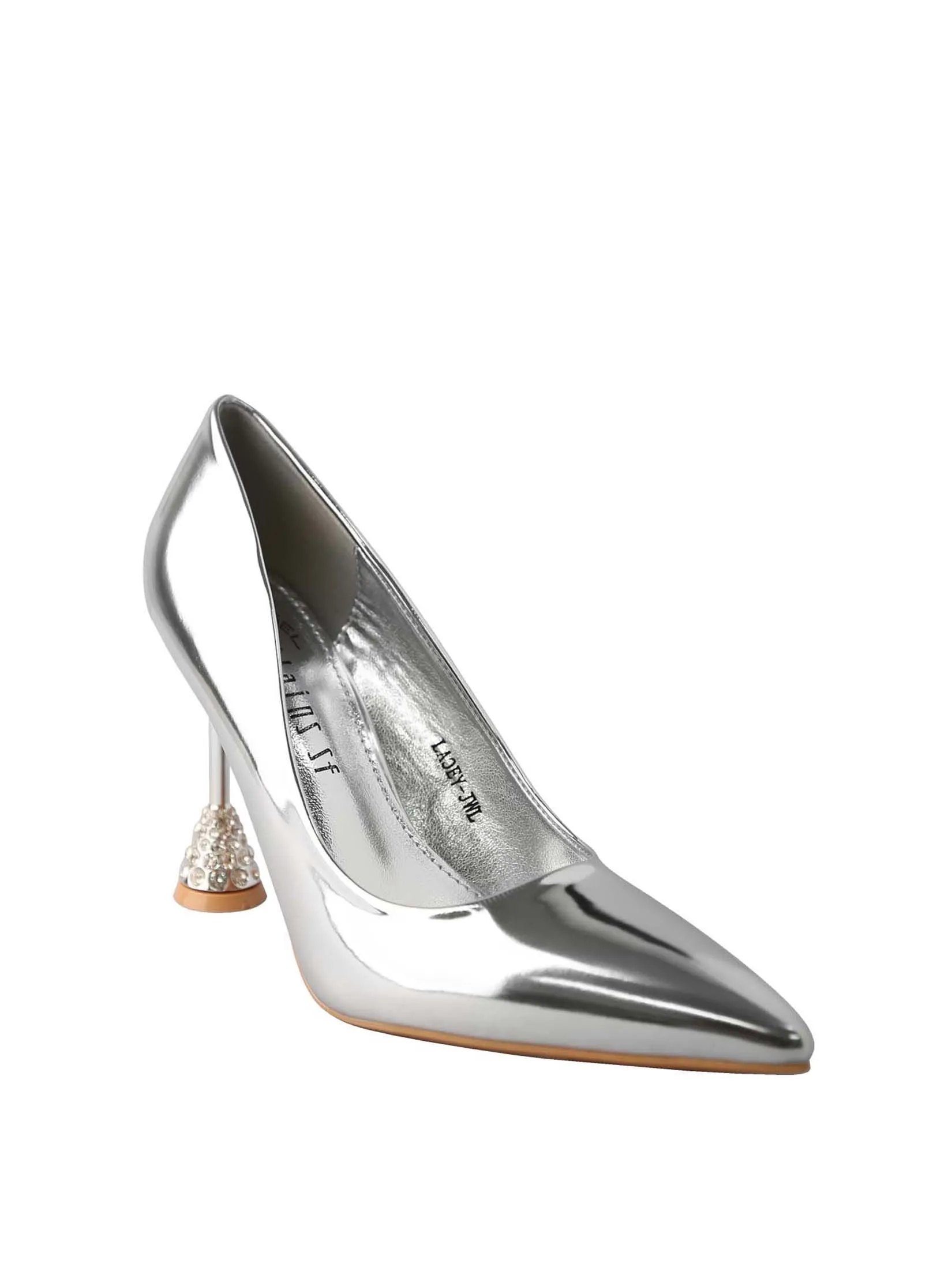 VILLAINS SF LACEY-JWL Women's Pumps SILVER VILLAINS SF LACEY-JWL Women's Pumps SILVER