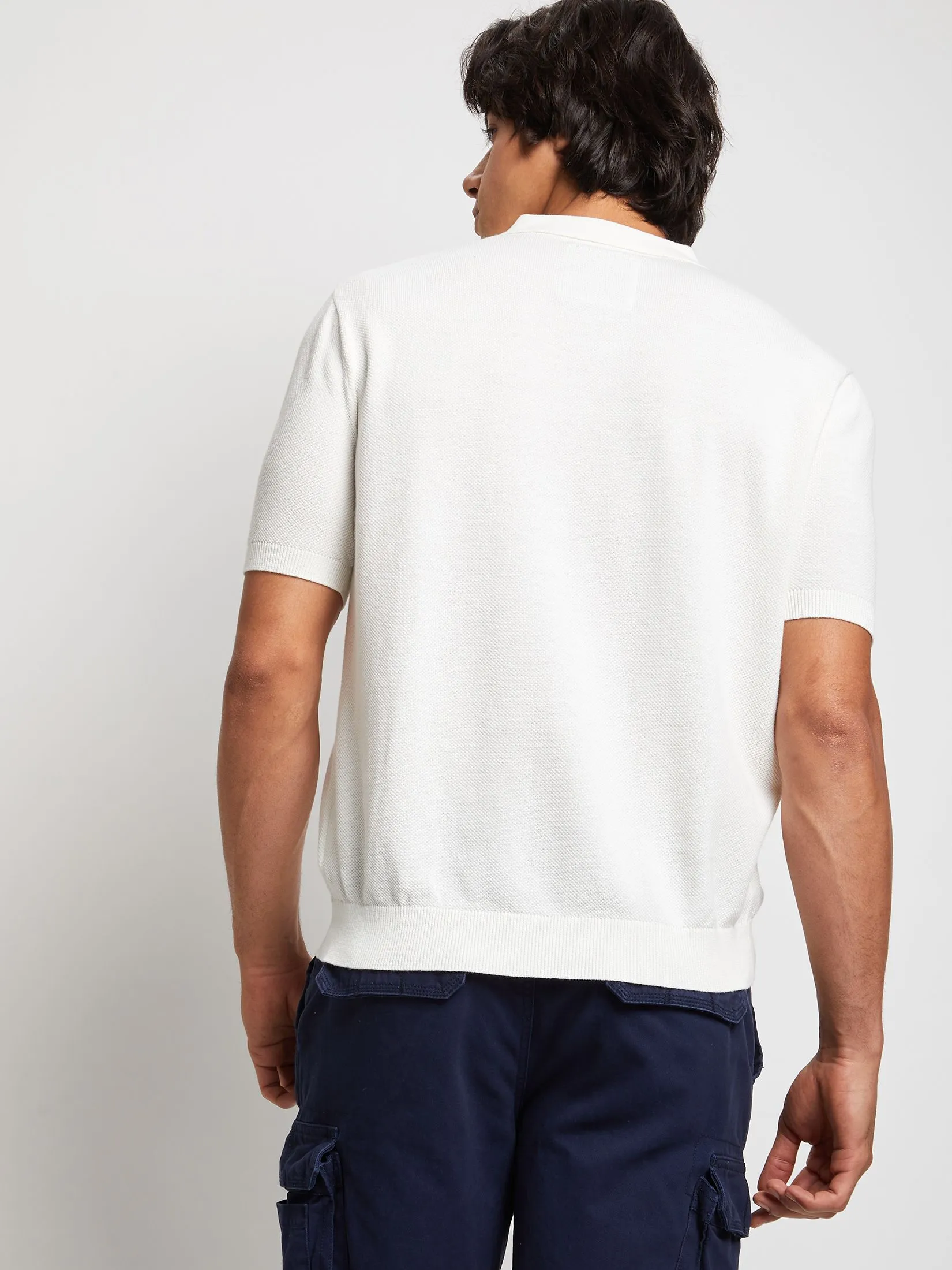 DEFRY 01 Men Polo Shirt Collar Neck Short Sleeves DEFRY 01 Men Polo Shirt Collar Neck Short Sleeves
