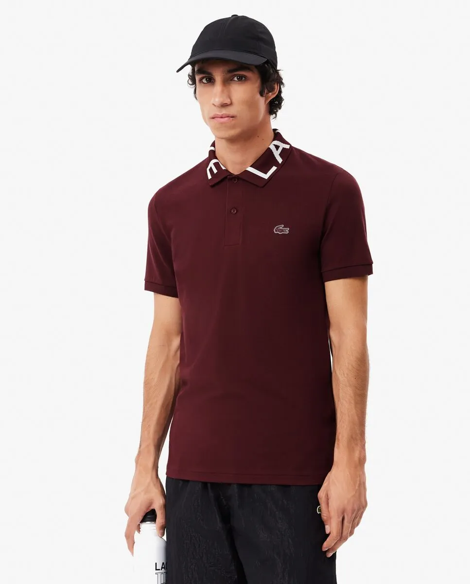 LACOSTE Slim Fit Lacoste Movement Piqu  Polo Shirt Red LACOSTE Slim Fit Lacoste Movement Piqu  Polo Shirt Red