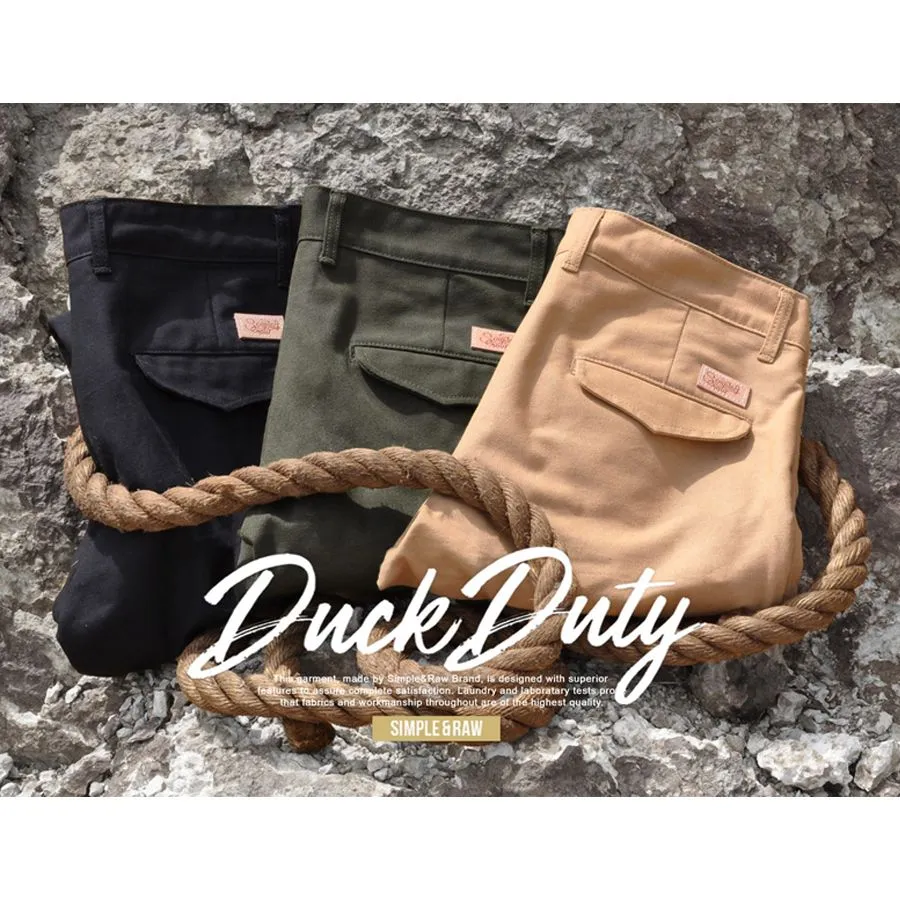 Simple&Raw Duck Duty Pants Sk825-Bk-26 Black Simple&Raw Duck Duty Pants Sk825-Bk-26 Black