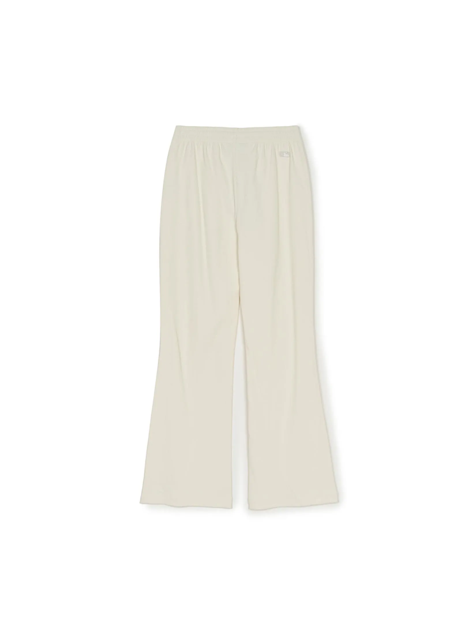 MLB Women S Basic Ribbed Flare Pants Model  3FPTB0551  50CRS  Cream MLB Women S Basic Ribbed Flare Pants Model  3FPTB0551  50CRS  Cream