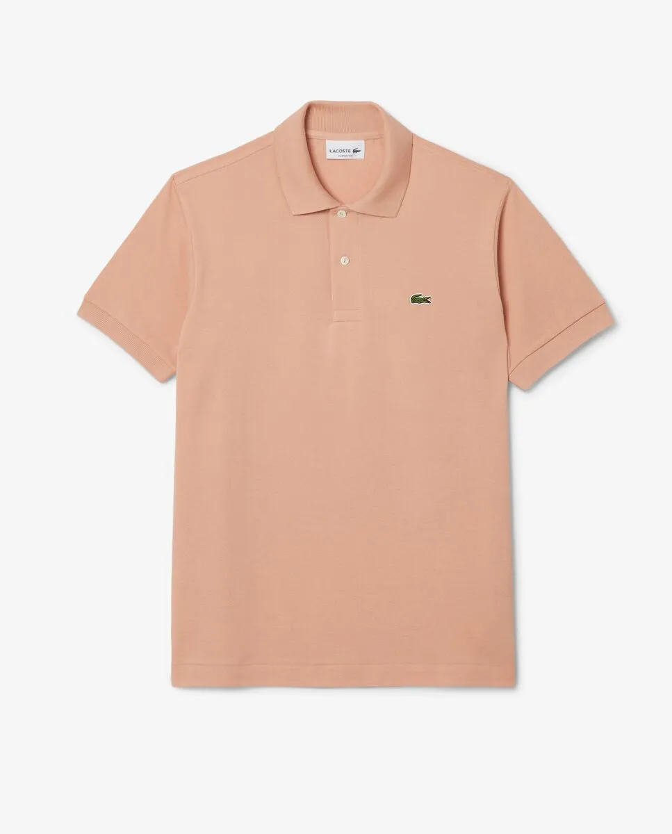 LACOSTE Classic Fit L.12.12 Original Piqu  Polo Shirt Beige LACOSTE Classic Fit L.12.12 Original Piqu  Polo Shirt Beige