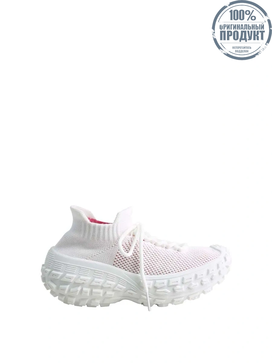 VILLAINS SF ROBOT-2 Women's Platform Comfort Sock Sneakers WHITE FUCSHIA VILLAINS SF ROBOT-2 Women's Platform Comfort Sock Sneakers WHITE FUCSHIA