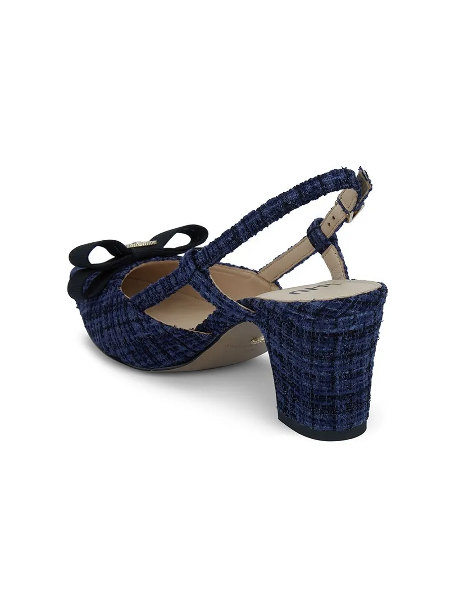 SHU WOMEN  X THE MANNERS LADY VIOLET - MULTI NAVY TWEED SHU WOMEN  X THE MANNERS LADY VIOLET - MULTI NAVY TWEED