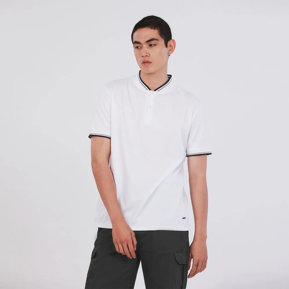 JOHN HENRY Men's Polo (Slim Fit) ESSENTIALS White JOHN HENRY Men's Polo (Slim Fit) ESSENTIALS White