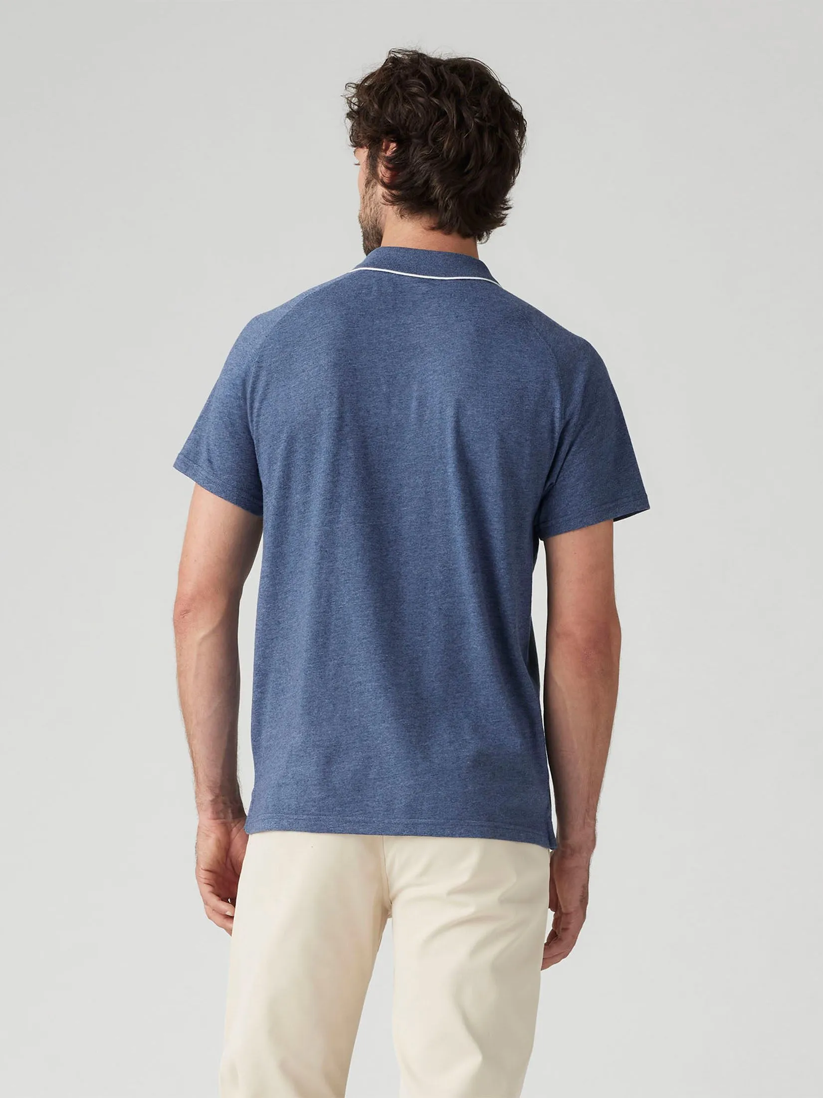 LEVI'S Men's Shoreline Tech Polo Blues LEVI'S Men's Shoreline Tech Polo Blues