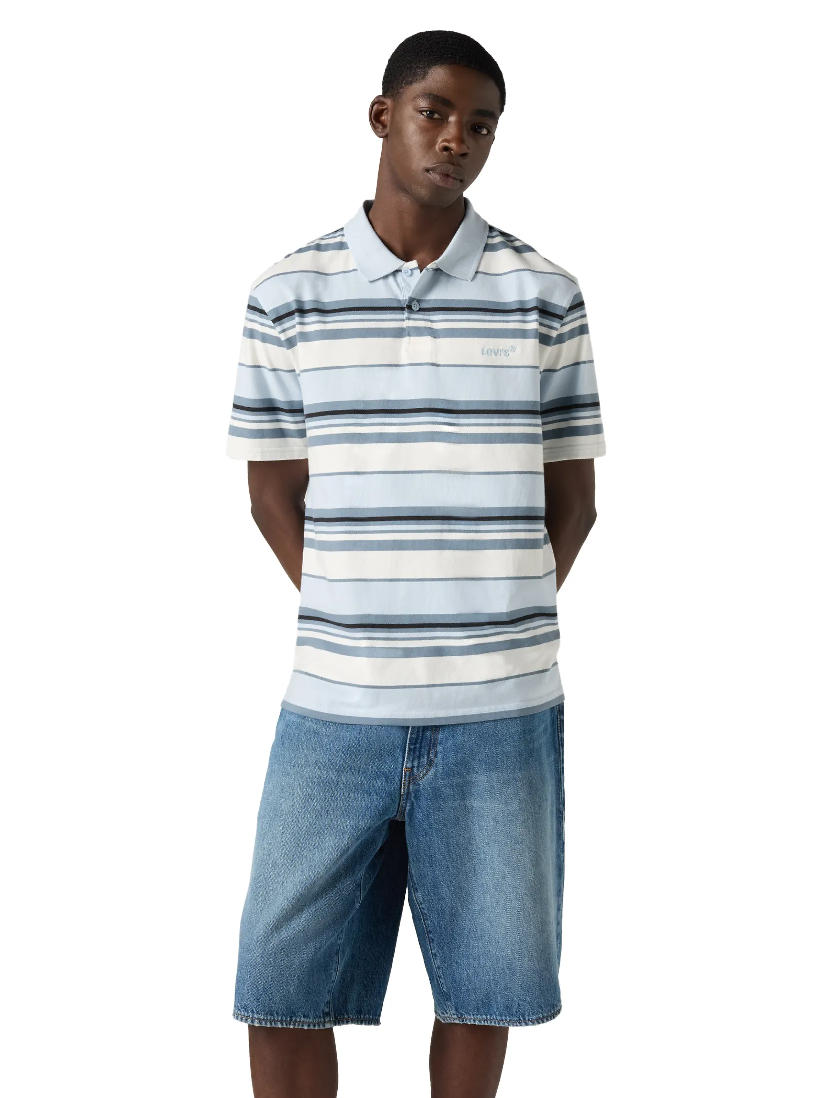 LEVI'S Men's Authentic Polo Blue LEVI'S Men's Authentic Polo Blue