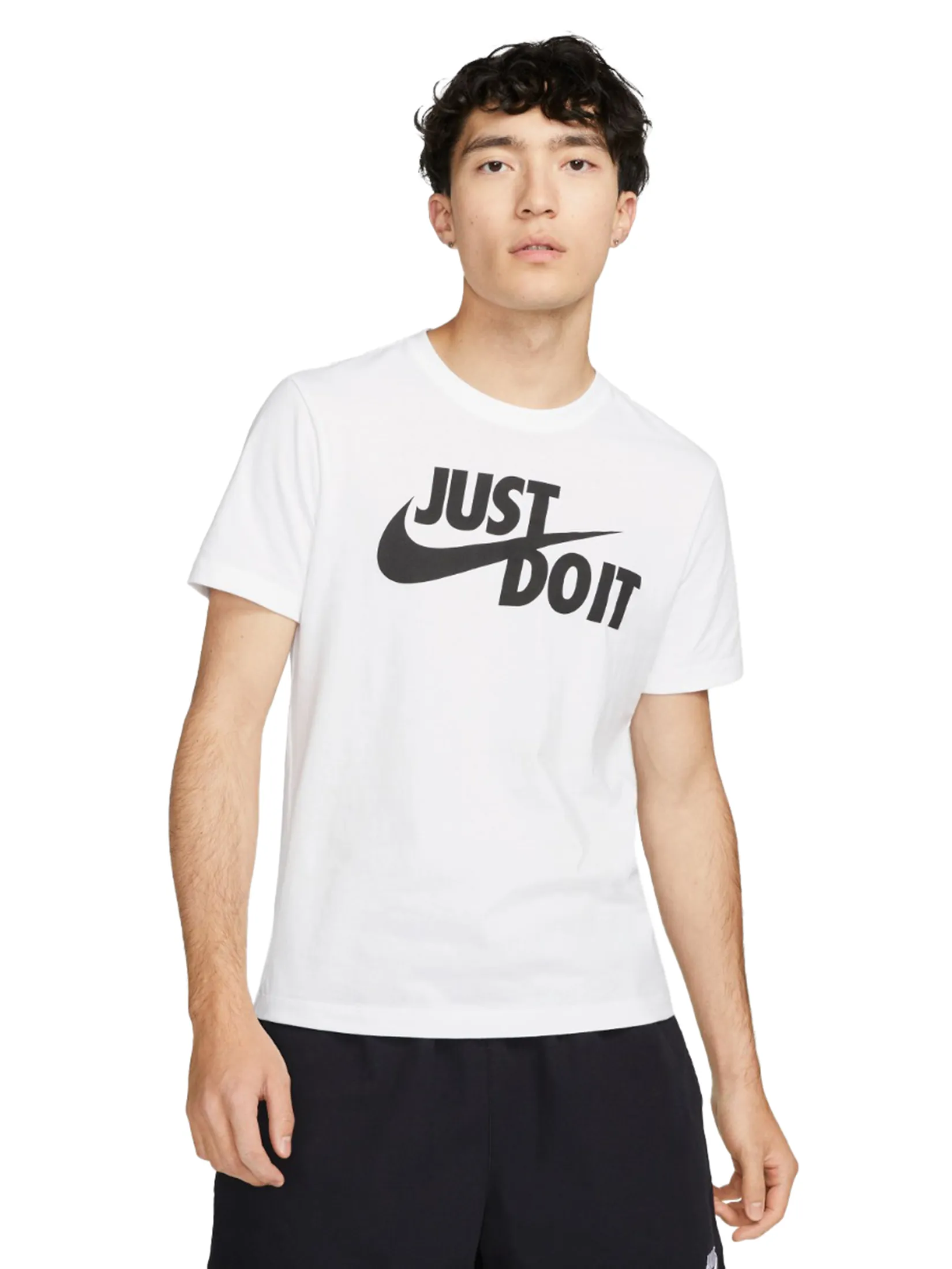 NIKE Men T-Shirt Sportswear JDI White/Black NIKE Men T-Shirt Sportswear JDI White/Black