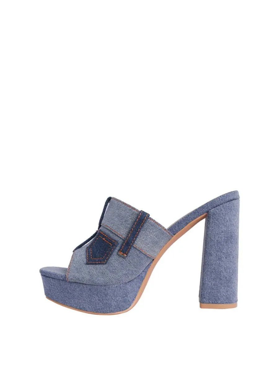 VILLAINS SF MERMUDA Sandal High Heel BLUE VILLAINS SF MERMUDA Sandal High Heel BLUE