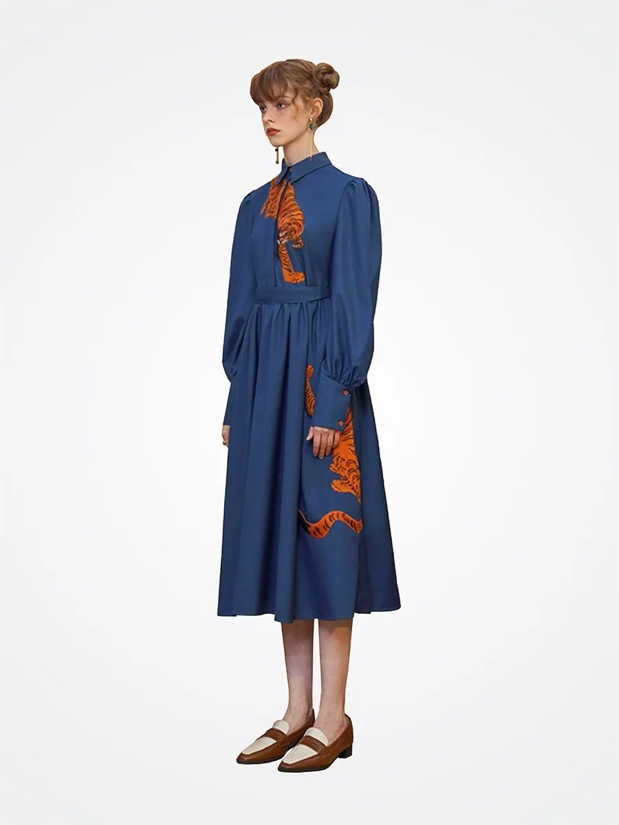 Camoooni Women Roaring Beauty Dress Blue Camoooni Women Roaring Beauty Dress Blue