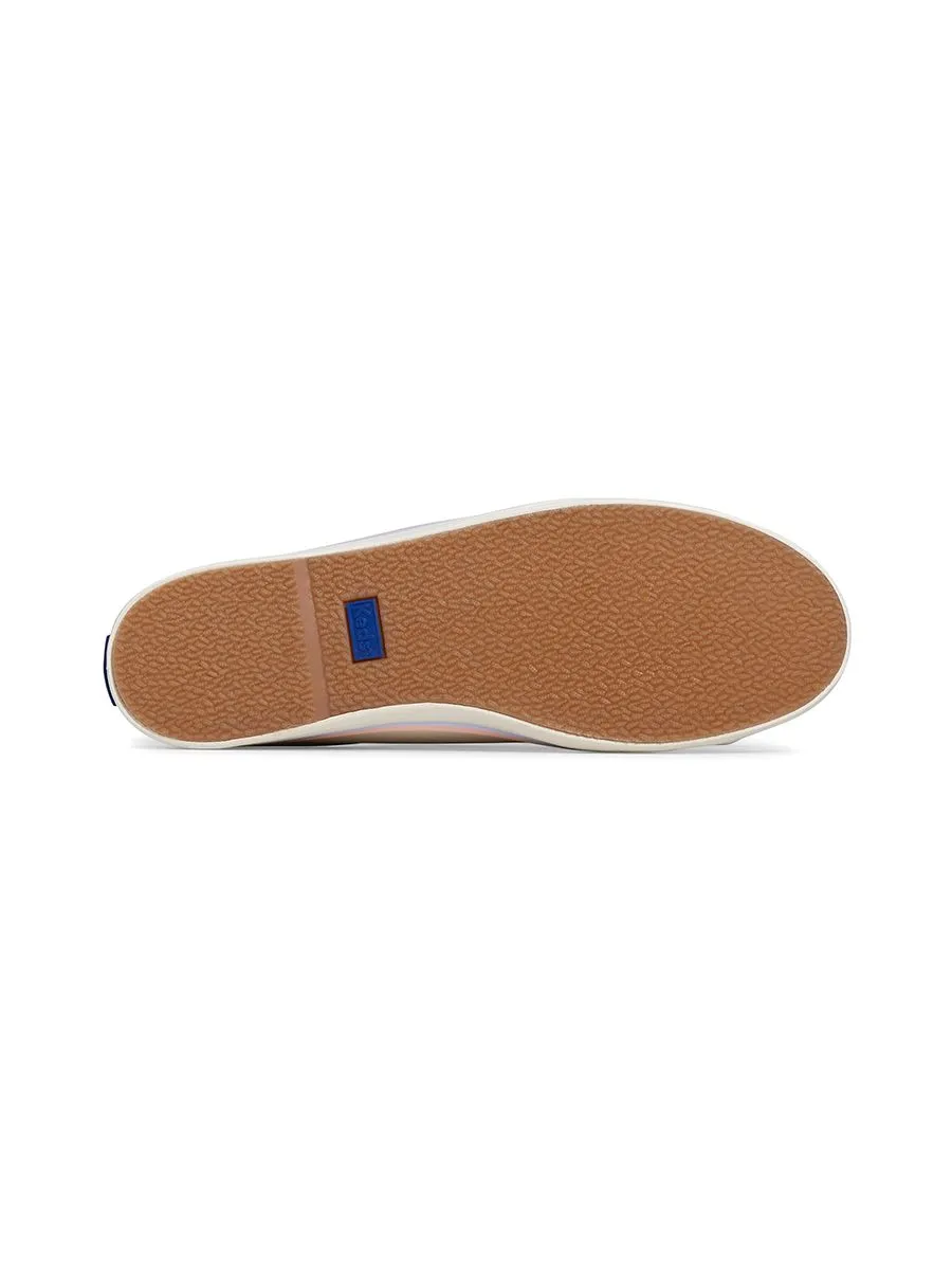 KEDS Women Kickstart Mule Leather Foxing Strip Egret/Multi KEDS Women Kickstart Mule Leather Foxing Strip Egret/Multi