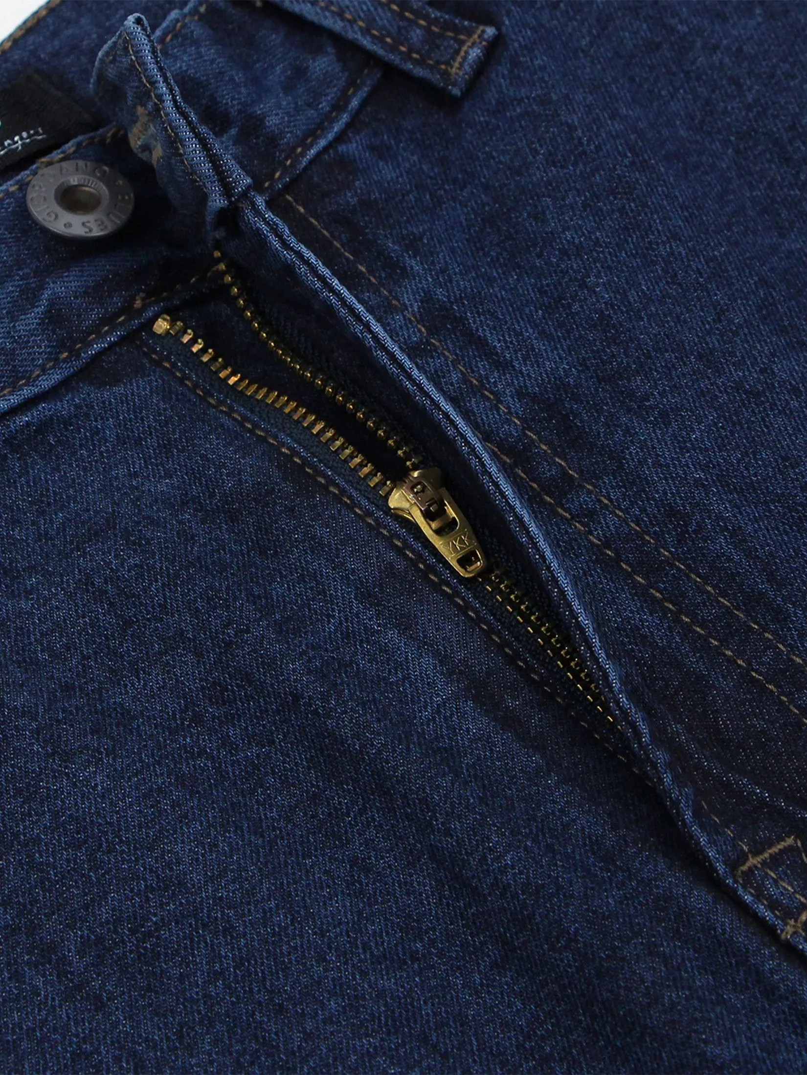 GIORDANO Men's Relaxed Denim Cargo Pants (Blue Classics)  Dark Indigo GIORDANO Men's Relaxed Denim Cargo Pants (Blue Classics)  Dark Indigo