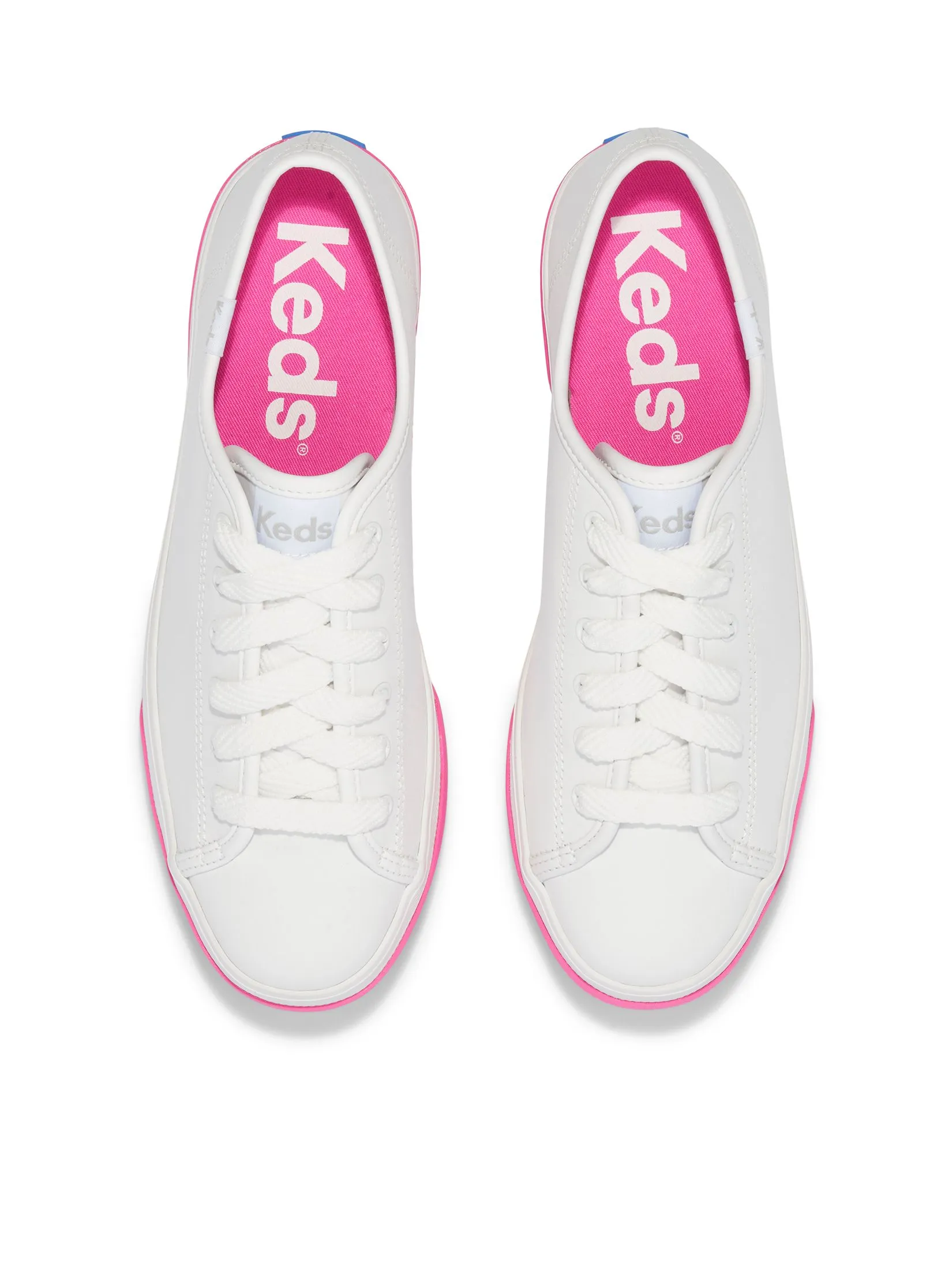 KEDS Women Triple Up Leather Bump Foxing Stripe Pink KEDS Women Triple Up Leather Bump Foxing Stripe Pink
