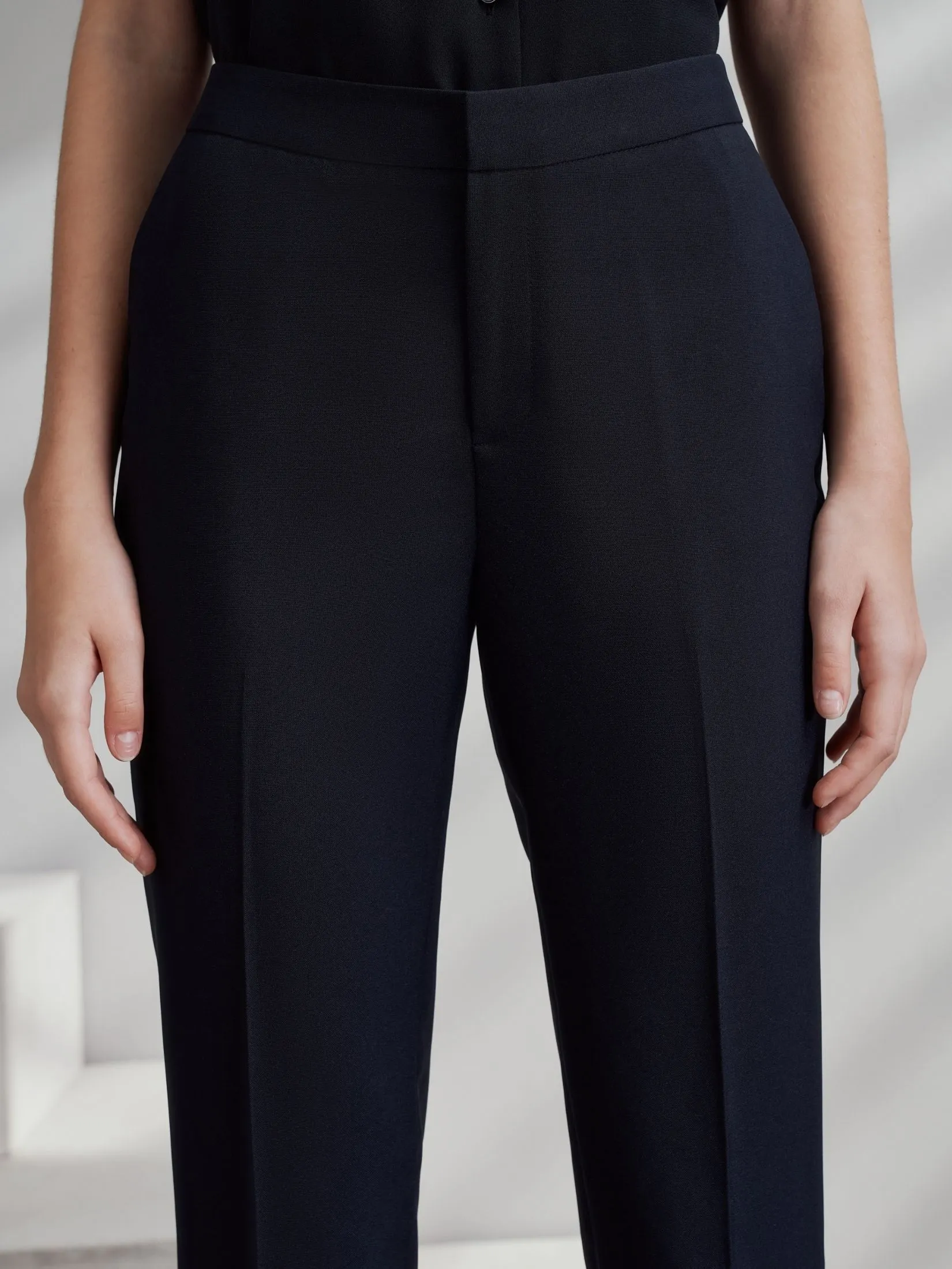 G2000 Women Clothing Ankle Cigarette Suit Pants Ankle Cigarette Shape - Navy G2000 Women Clothing Ankle Cigarette Suit Pants Ankle Cigarette Shape - Navy