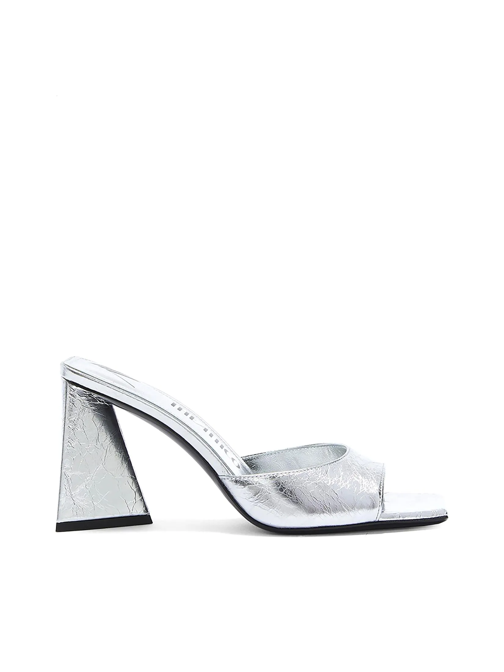 THE ATTICO Women High Heels Mini Devon Mule 85 mm. Silver THE ATTICO Women High Heels Mini Devon Mule 85 mm. Silver