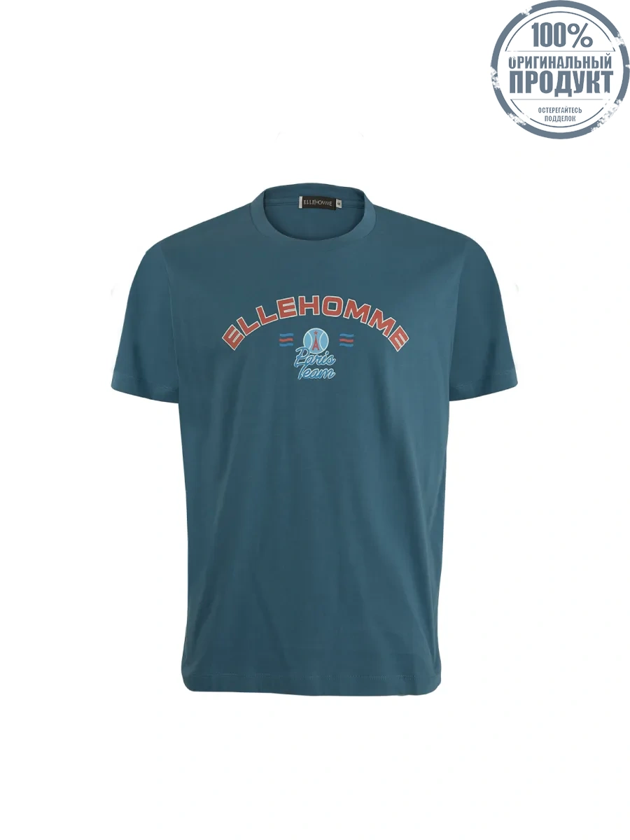 ELLE HOMME Men Round neck T-shirt with ELLE HOMME logo W8K908 - Navy Blue ELLE HOMME Men Round neck T-shirt with ELLE HOMME logo W8K908 - Navy Blue