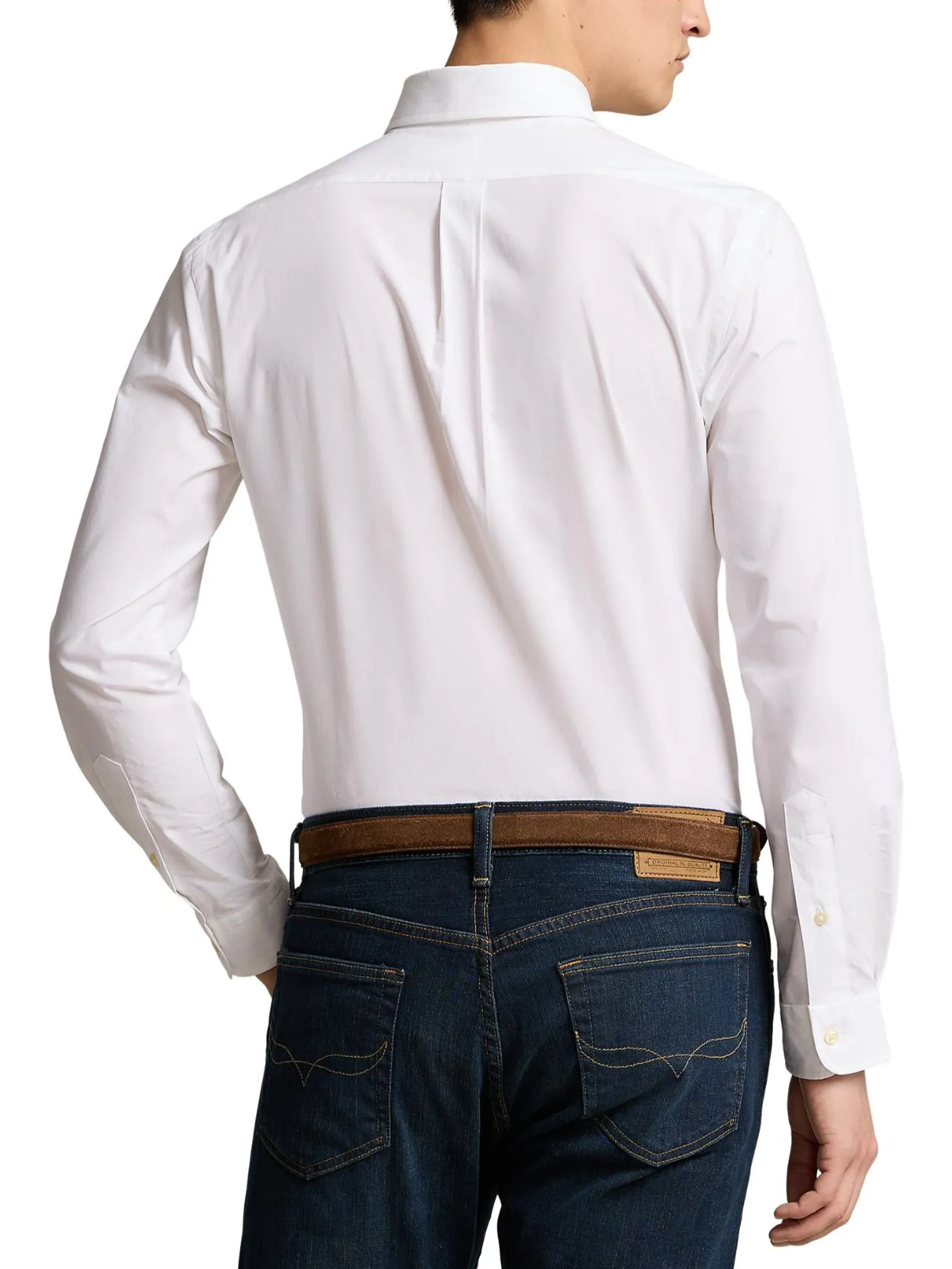 POLO RALPH LAUREN Men Shirt-Custom Fit Stretch Poplin Shirt MNPOWOV16823414-White POLO RALPH LAUREN Men Shirt-Custom Fit Stretch Poplin Shirt MNPOWOV16823414-White