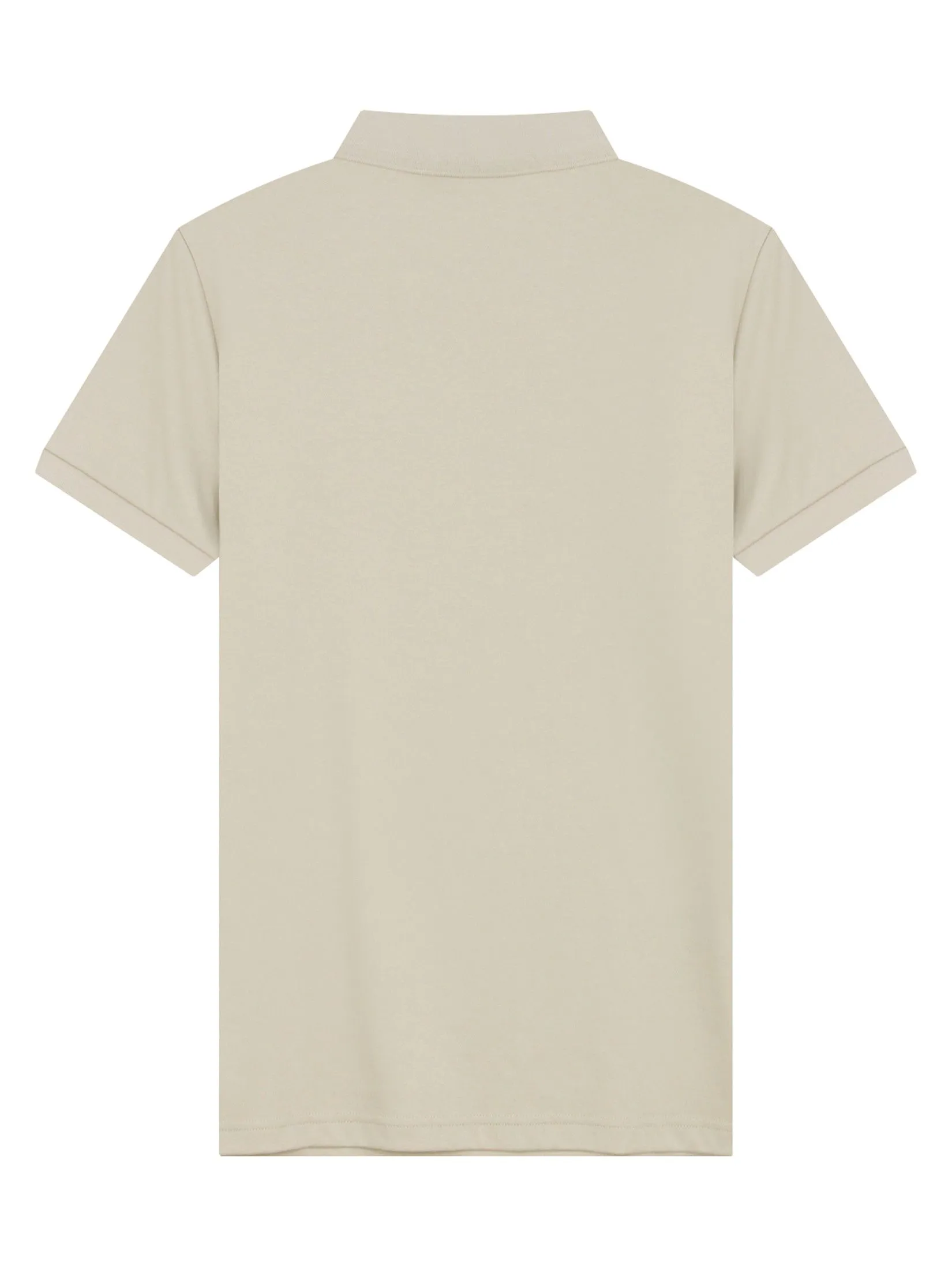 GIORDANO Men's Slim Interlock Plain Polo (Liquid Touch) Creamware khaki GIORDANO Men's Slim Interlock Plain Polo (Liquid Touch) Creamware khaki