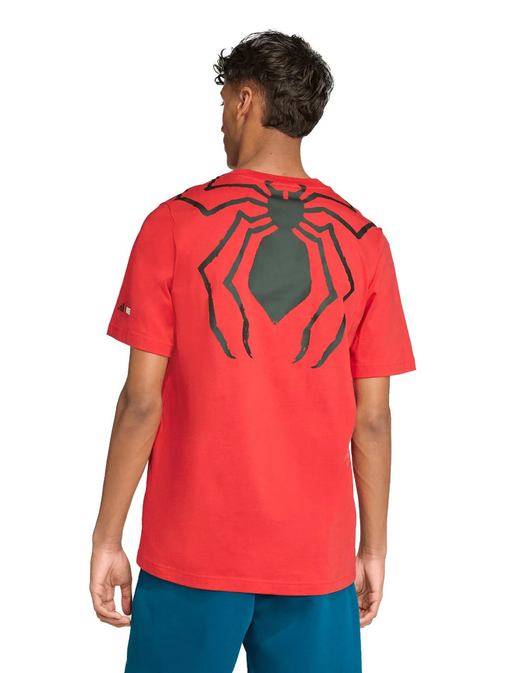 ADIDAS Men T-Shirt Adidas Marvel Spider-Man Spider JL7962 Collegiate Red ADIDAS Men T-Shirt Adidas Marvel Spider-Man Spider JL7962 Collegiate Red