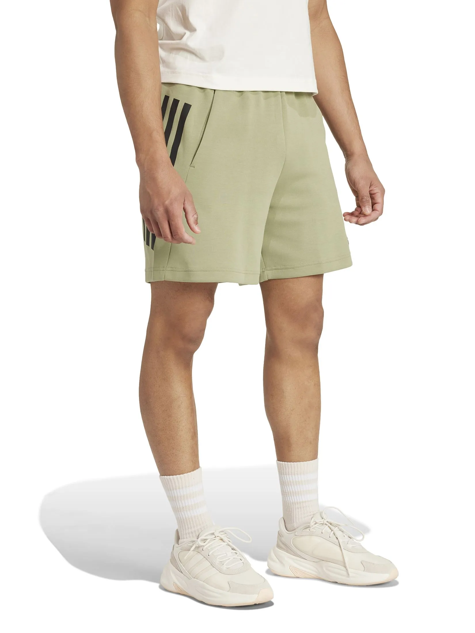 ADIDAS Men Shorts Future Icons 3-Stripes Tent Green ADIDAS Men Shorts Future Icons 3-Stripes Tent Green