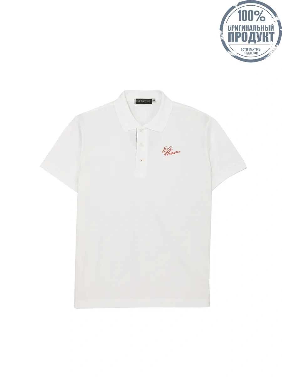 ELLE HOMME Men Polo shirt short sleeves Smart fit W8K911 - White ELLE HOMME Men Polo shirt short sleeves Smart fit W8K911 - White