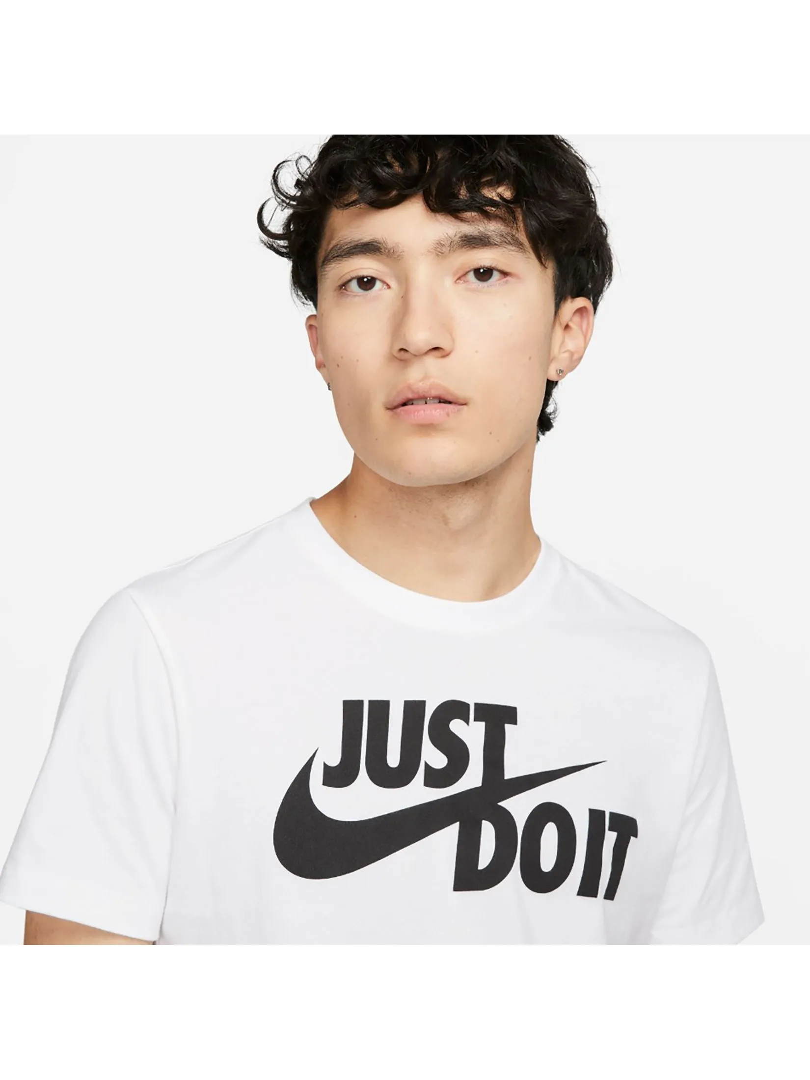NIKE Men T-Shirt Sportswear JDI White/Black NIKE Men T-Shirt Sportswear JDI White/Black