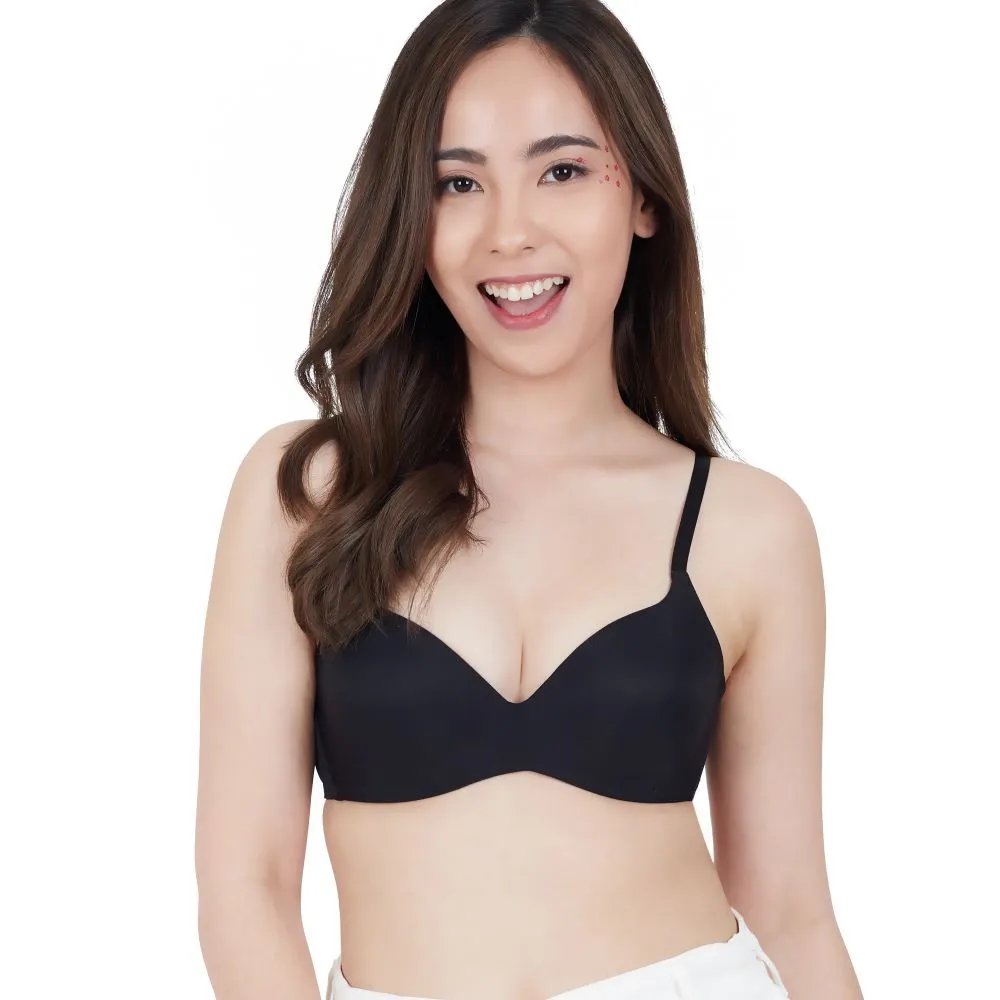 WACOAL Black Surprise Wireless Push Up Bra WB9V02 WACOAL Black Surprise Wireless Push Up Bra WB9V02