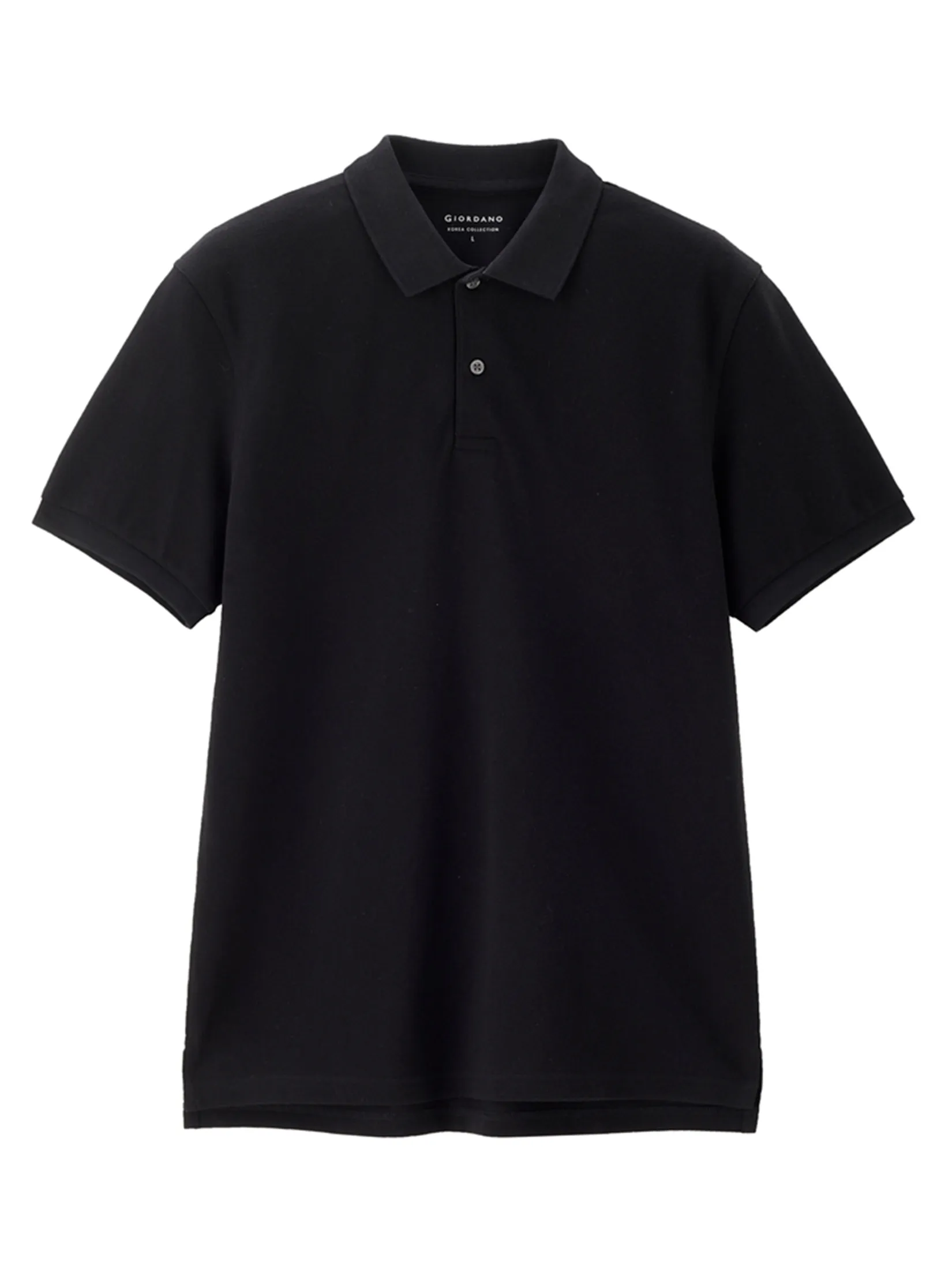 GIORDANO Men s Online Exclusive Pique Polo Shirt (Korea) Black GIORDANO Men s Online Exclusive Pique Polo Shirt (Korea) Black