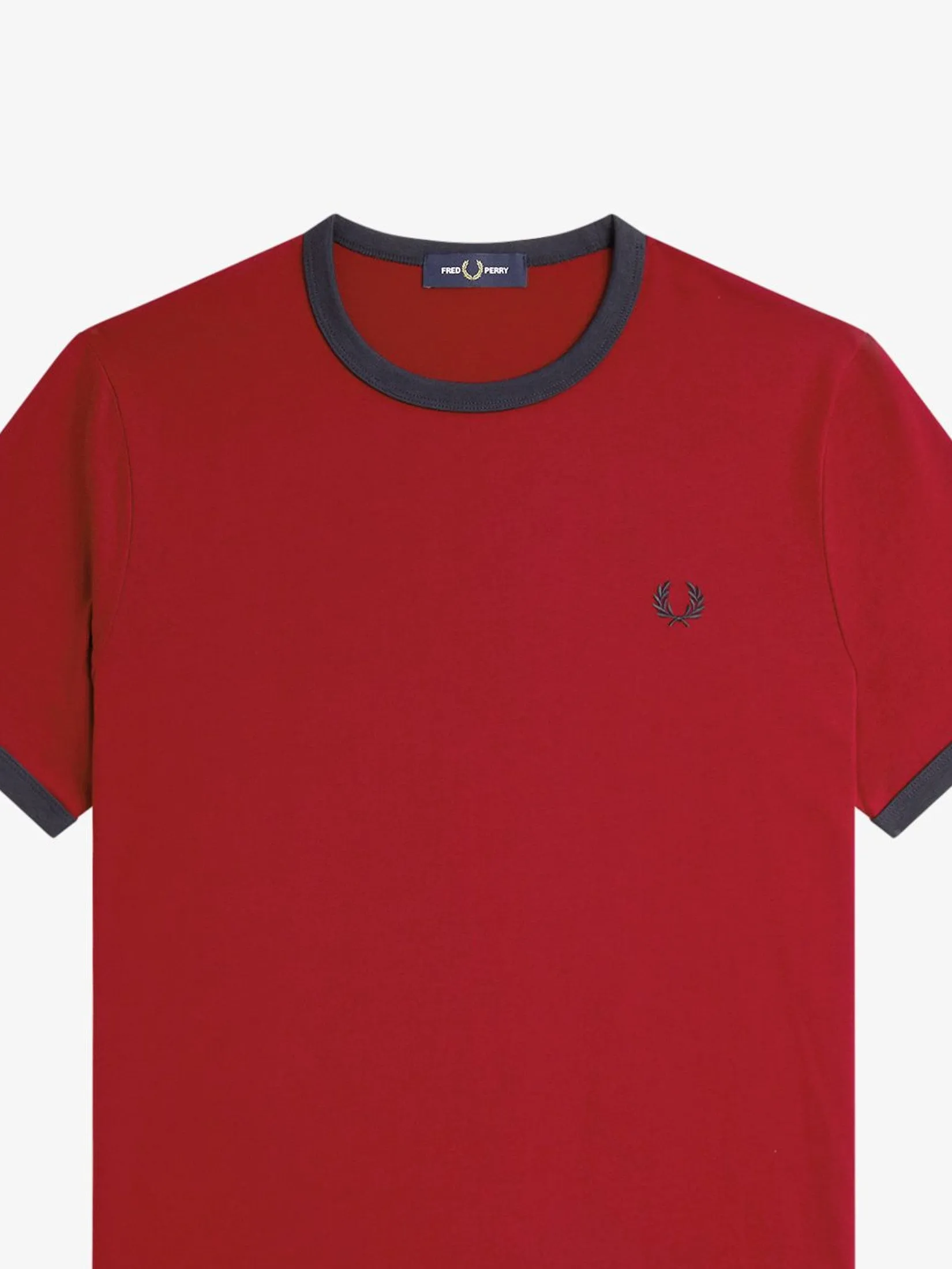 Fred Perry Men RINGER T-SHIRT                 Red Fred Perry Men RINGER T-SHIRT                 Red