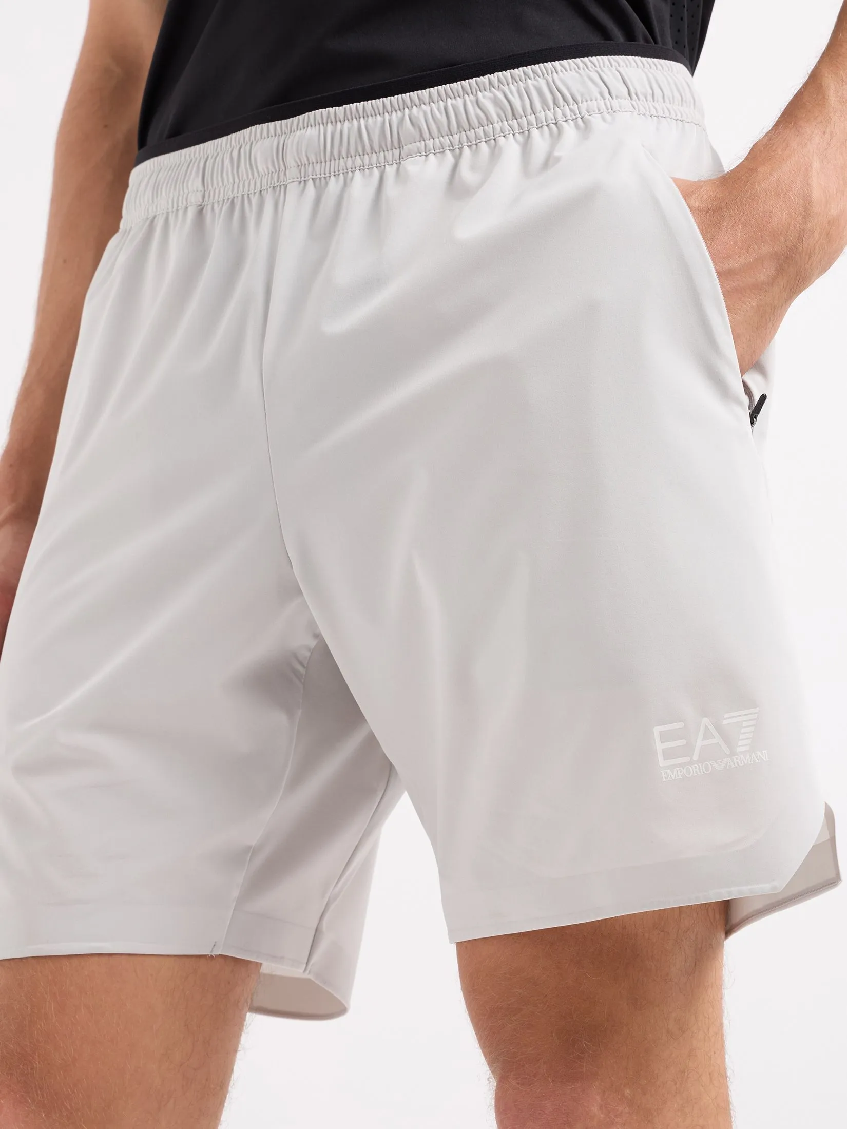 EA7 Men Shorts SS25 Gray Violet