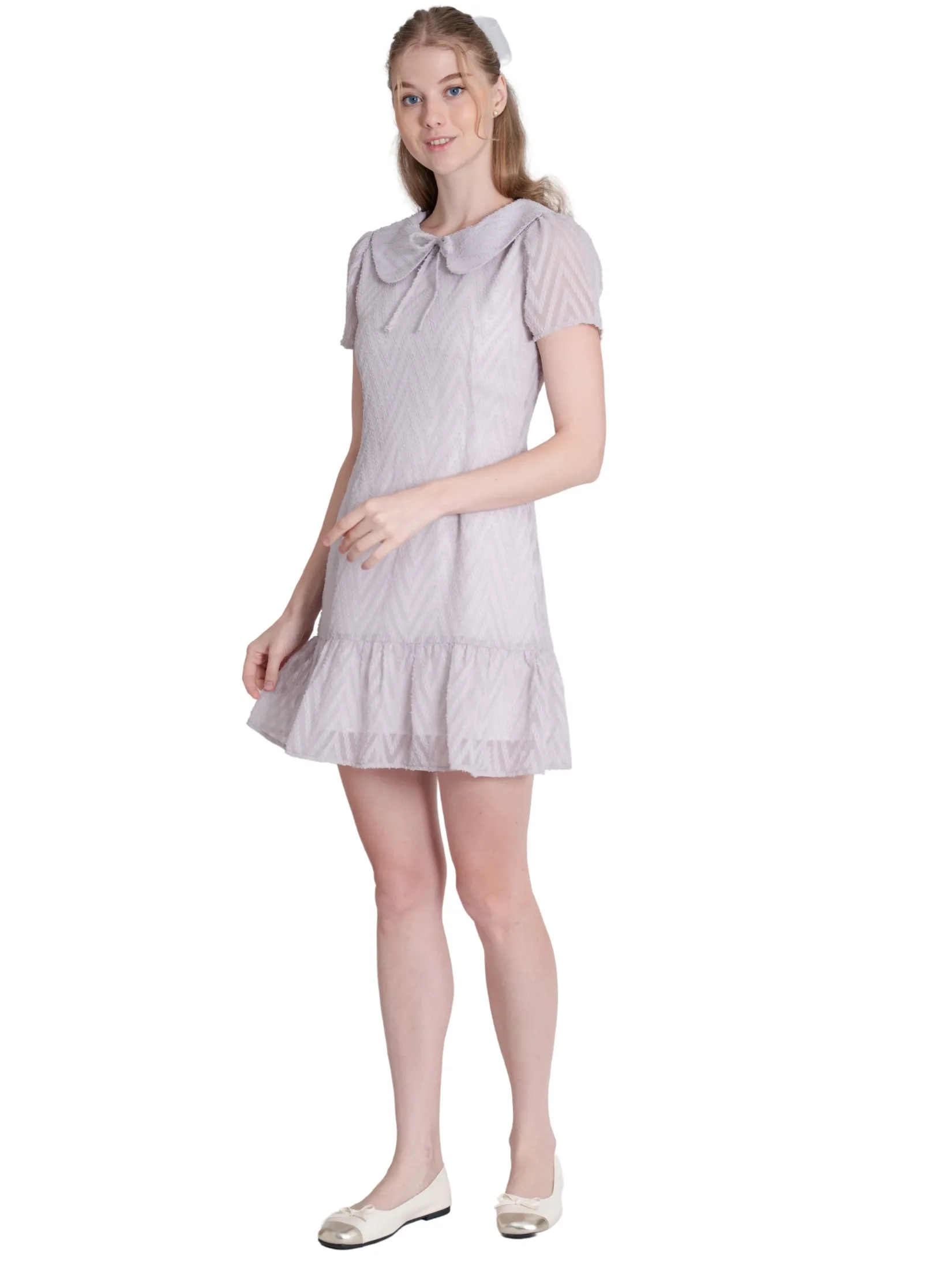 AMILA Women Dress Short Sleeves Uragiri Grey AMILA Women Dress Short Sleeves Uragiri Grey