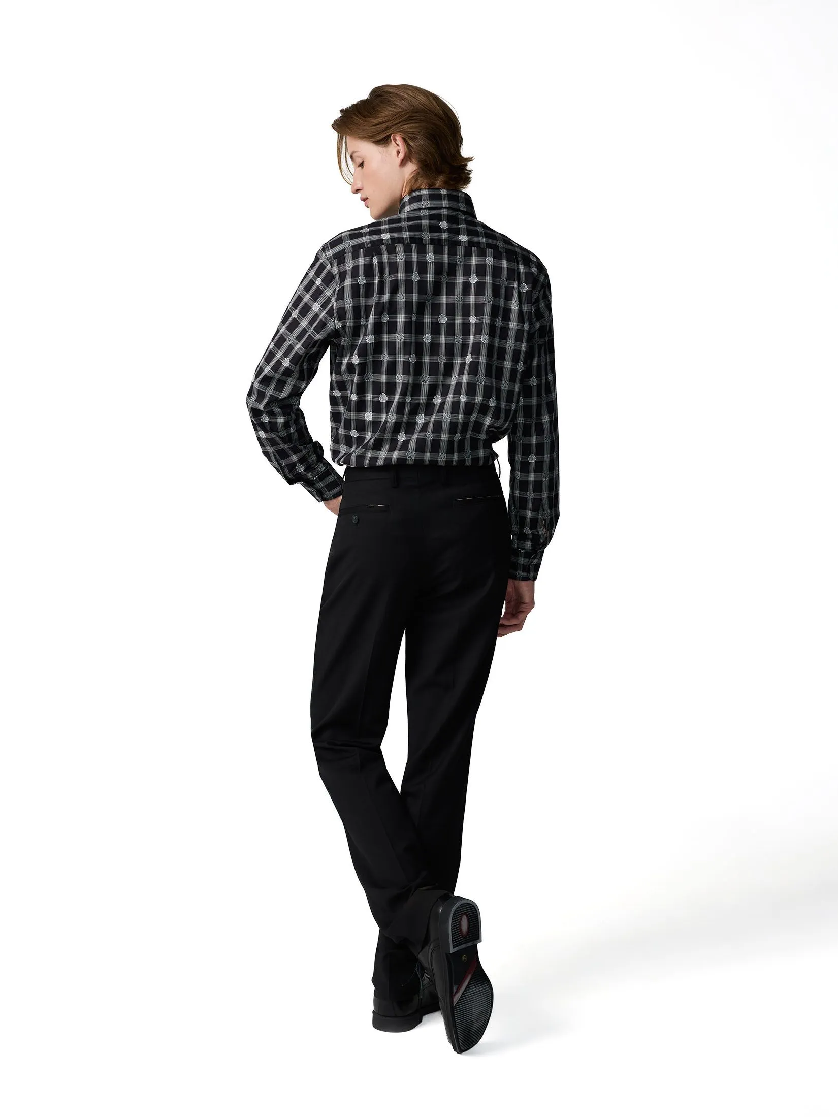 DAKS MEN Long Sleeve Shirt Smart Fit Black DAKS MEN Long Sleeve Shirt Smart Fit Black