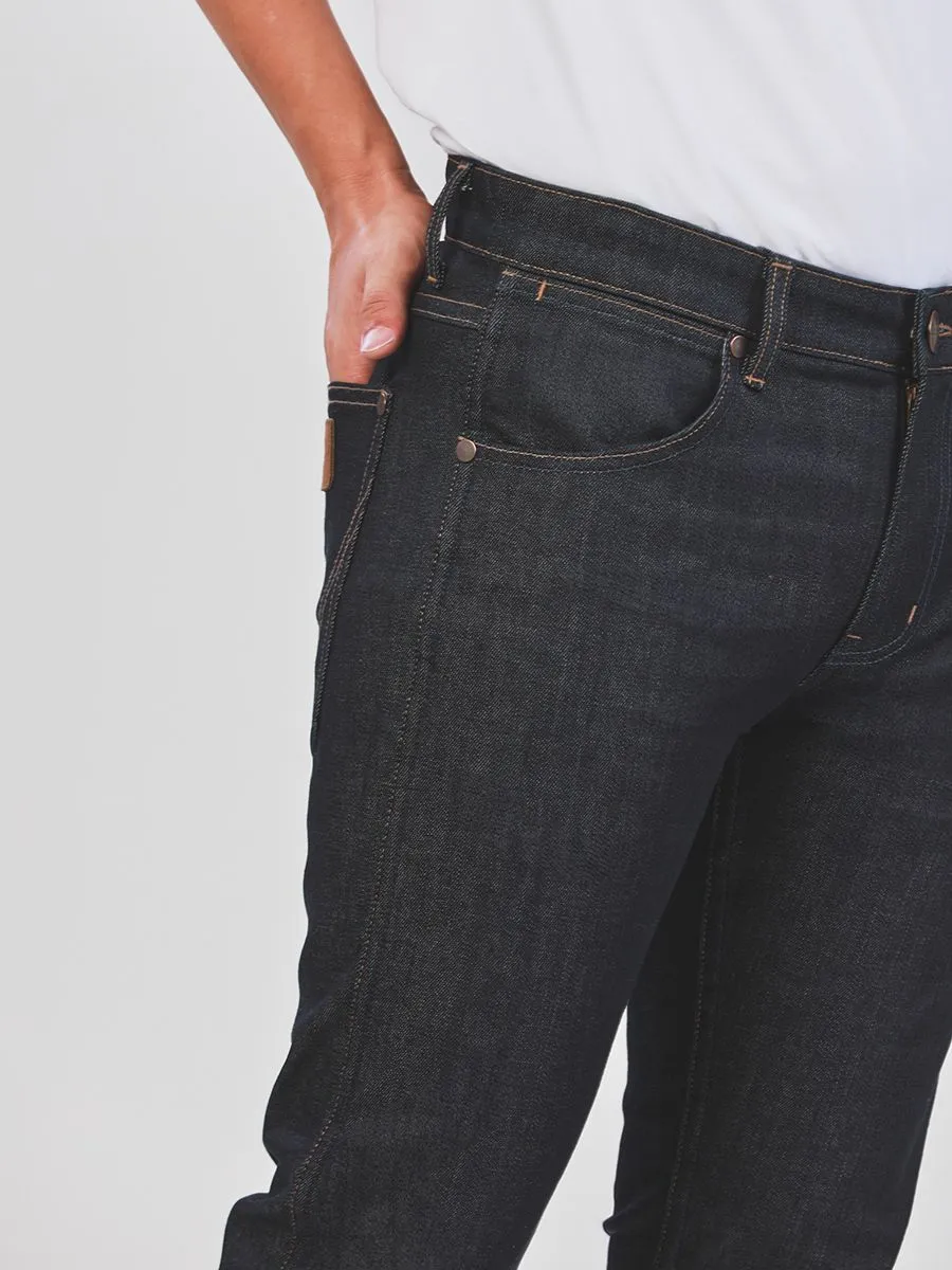 WRANGLER Men's Jeans Low Spencer Fit Dark Indigo WRANGLER Men's Jeans Low Spencer Fit Dark Indigo