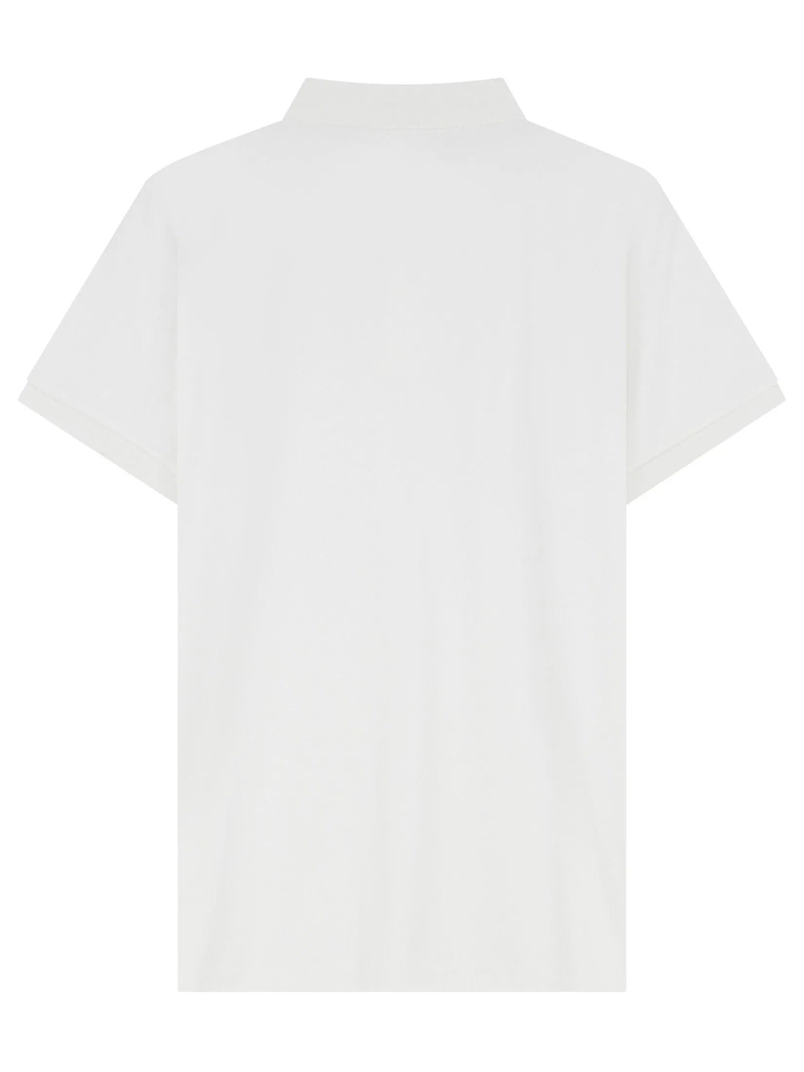 GIORDANO Men's Slim Interlock Plain Polo (Liquid Touch) White