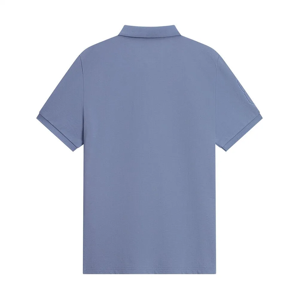 GIORDANO Purple Men's Pique Slim Fit Embroidery Napoleon Polo 01013210 GIORDANO Purple Men's Pique Slim Fit Embroidery Napoleon Polo 01013210