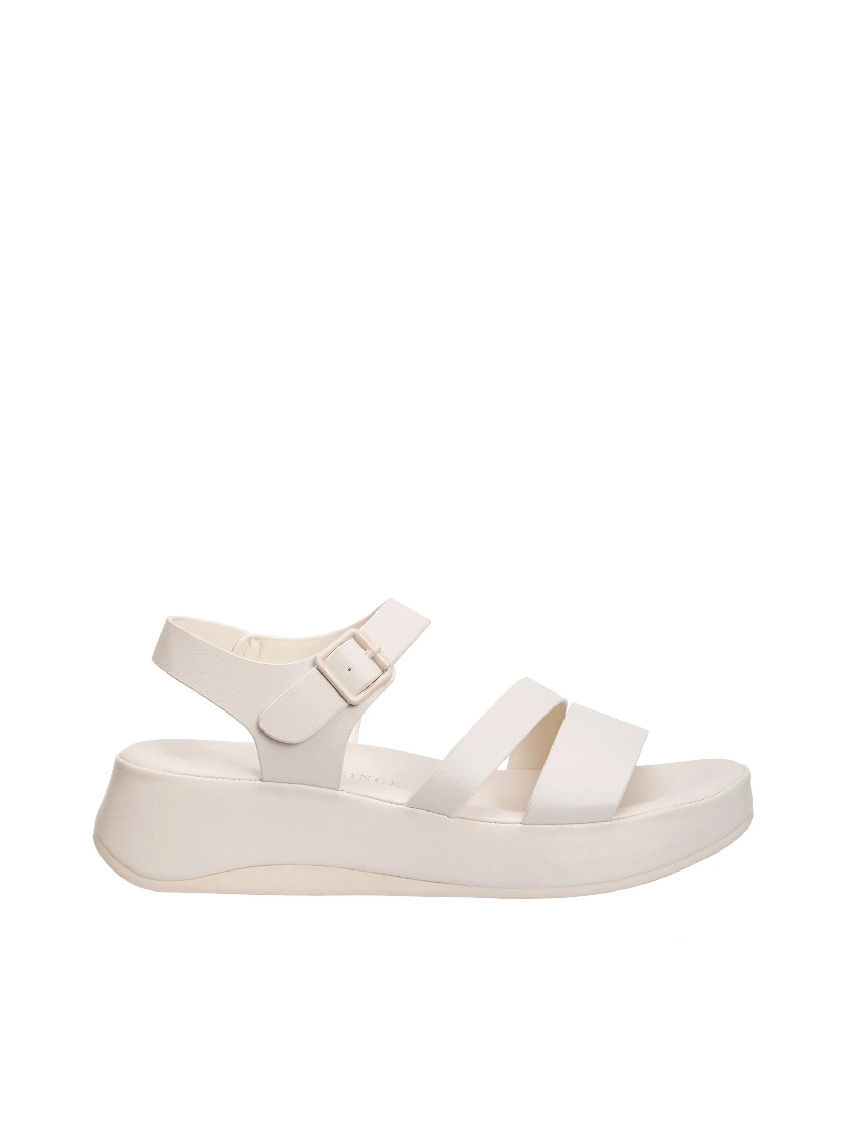 EVERSINCE Women Wedge Sandals With Belt Strap EVERSINCE Women Wedge Sandals With Belt Strap