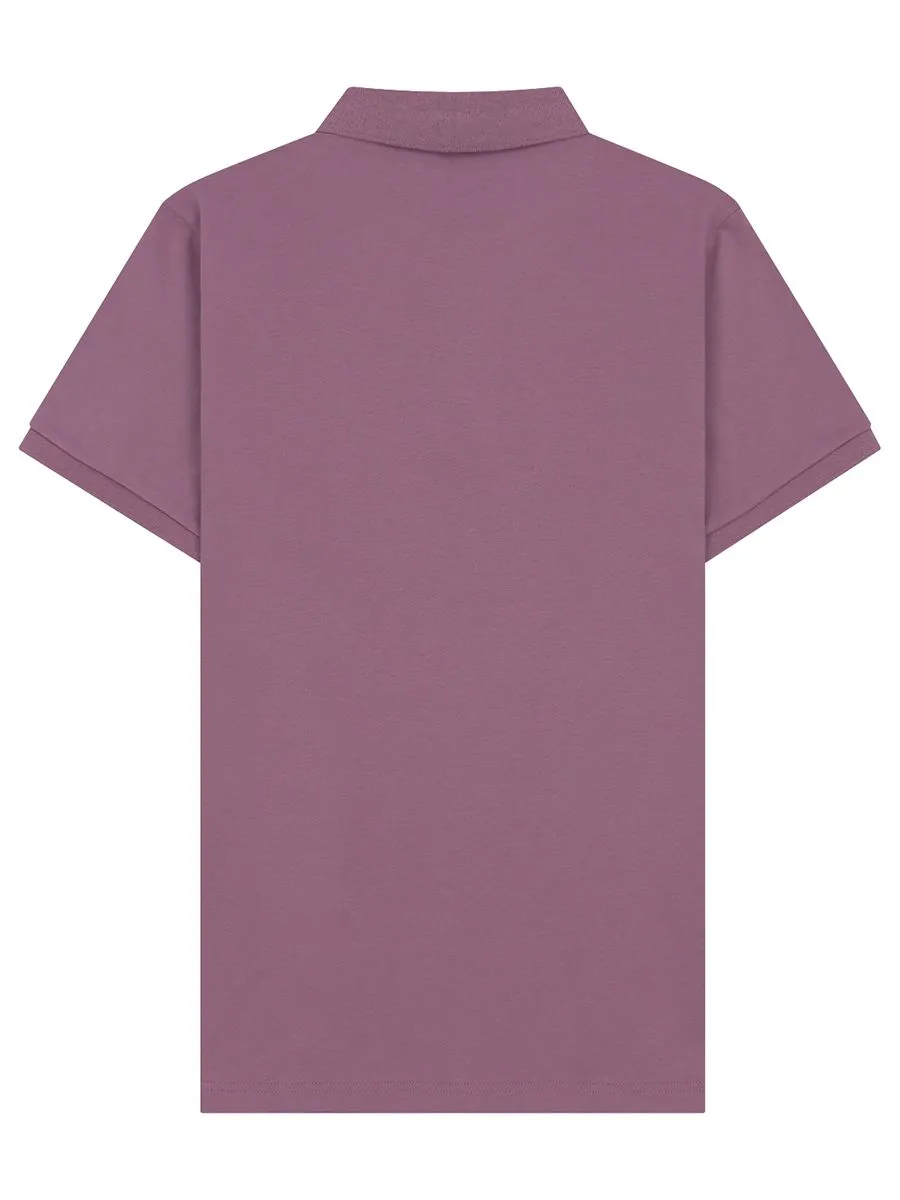 GIORDANO Men's Liquid Touch Polo Plum Purple Wistful Mauve Purple GIORDANO Men's Liquid Touch Polo Plum Purple Wistful Mauve Purple