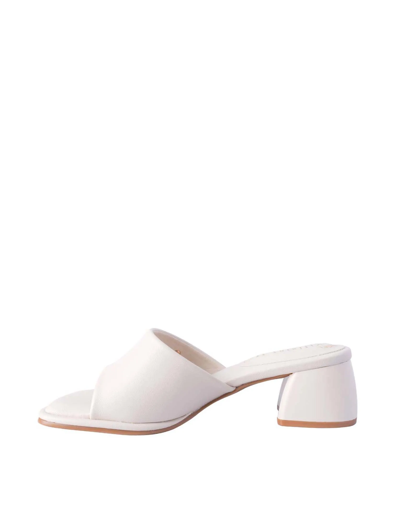VILLAINS SF BEGONIA Women's Comfort Heeled Sandals WHITE VILLAINS SF BEGONIA Women's Comfort Heeled Sandals WHITE