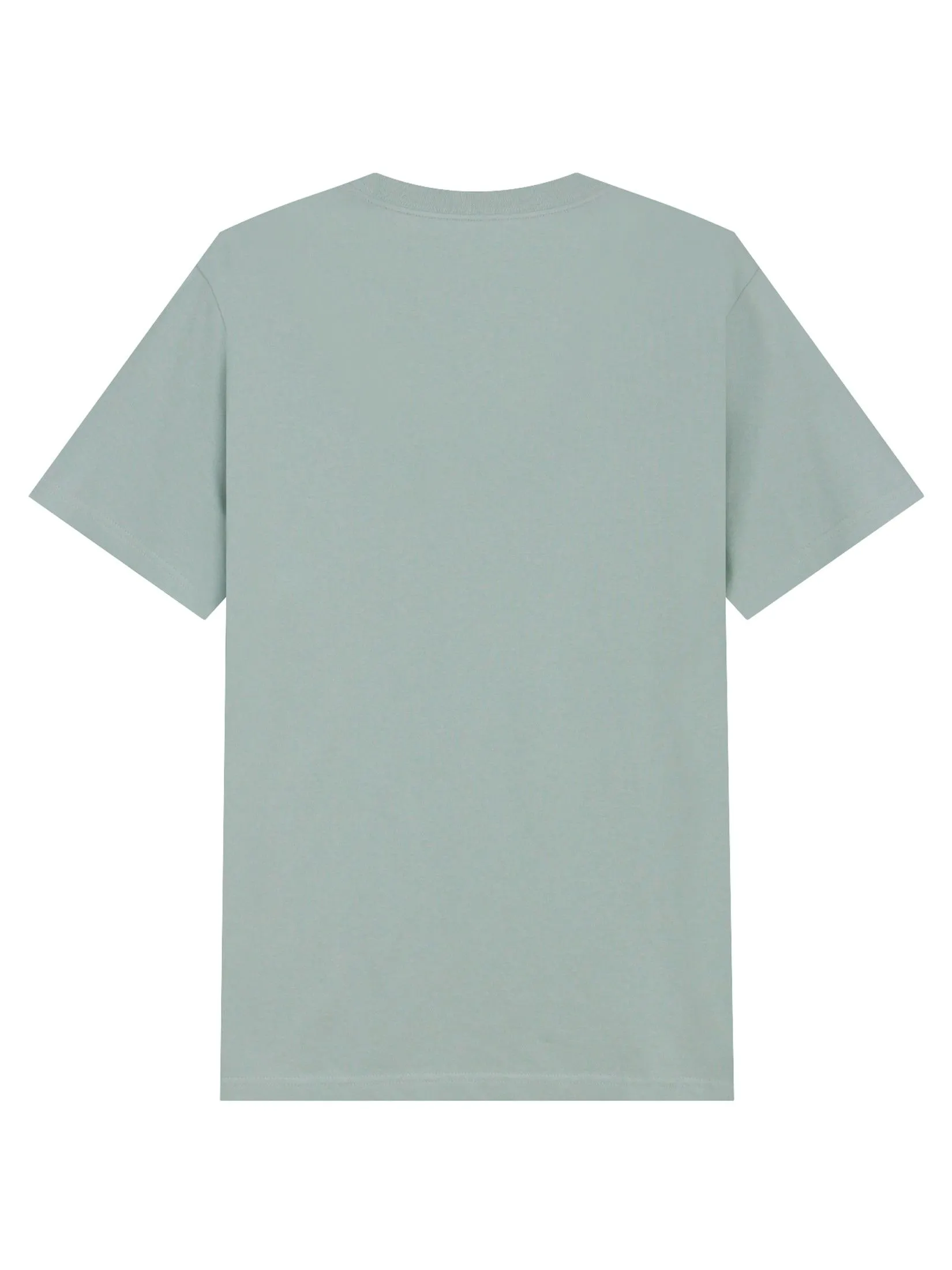 GIORDANO Men's Slim Cotton Embroidery Tee (Classic Man) Aqua Gray green GIORDANO Men's Slim Cotton Embroidery Tee (Classic Man) Aqua Gray green