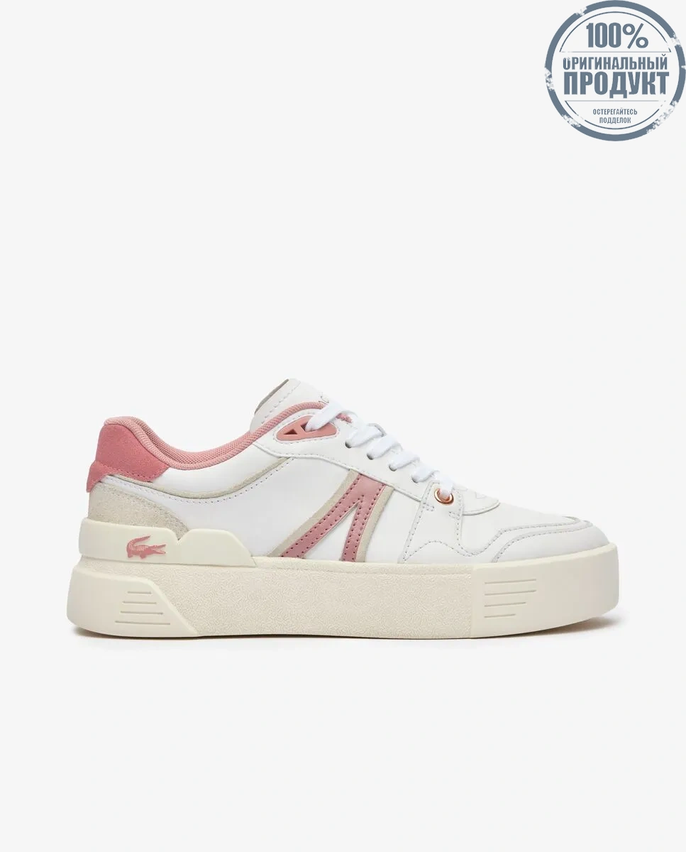 LACOSTE Women’s L002 Evo Leather Trainers White LACOSTE Women’s L002 Evo Leather Trainers White