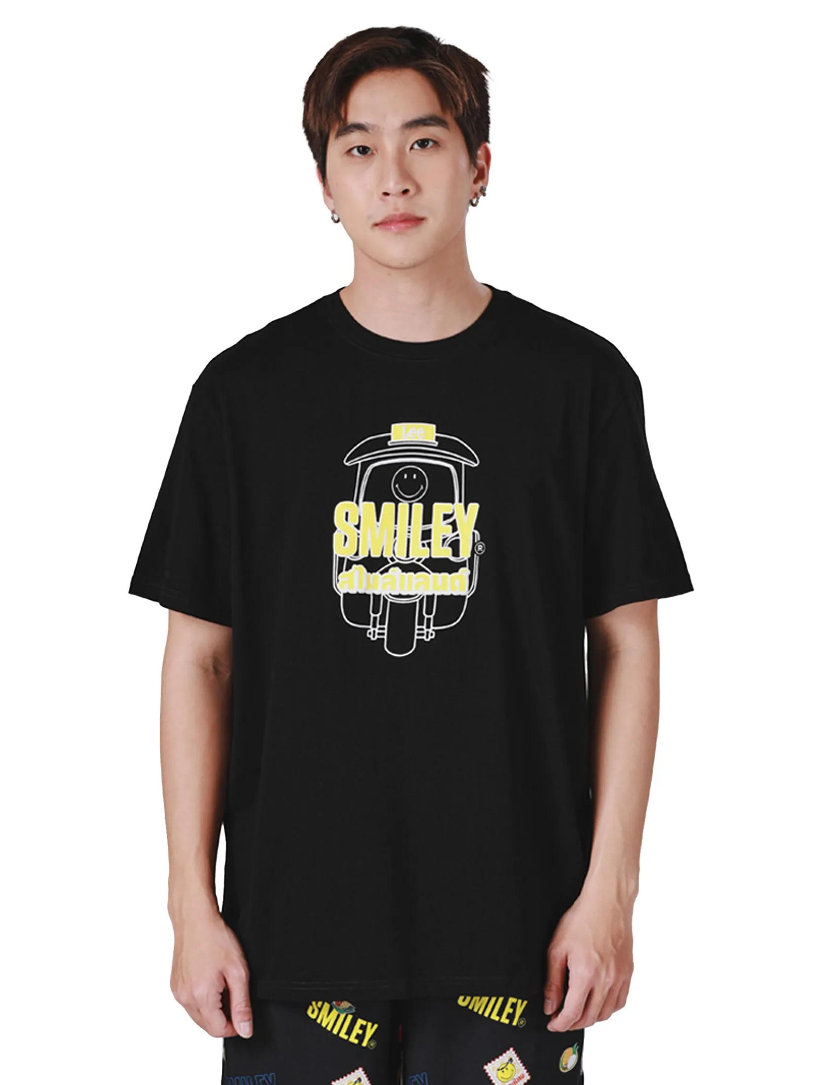 LEE Men's Tee Short Sleeve Lee Smiley Collection Comfort Fit Black LEE Men's Tee Short Sleeve Lee Smiley Collection Comfort Fit Black