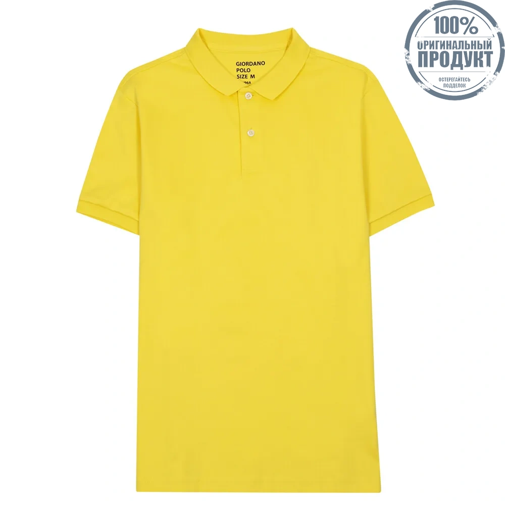GIORDANO Yellow Men s Luxury Touch Polo GIORDANO Yellow Men s Luxury Touch Polo