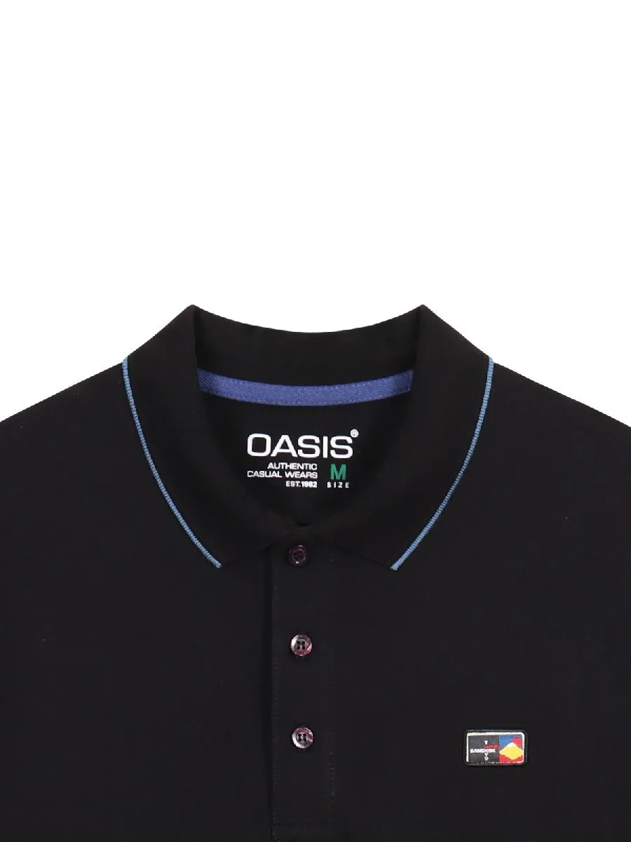 OASIS Men's short sleeve polo shirt Black OASIS Men's short sleeve polo shirt Black