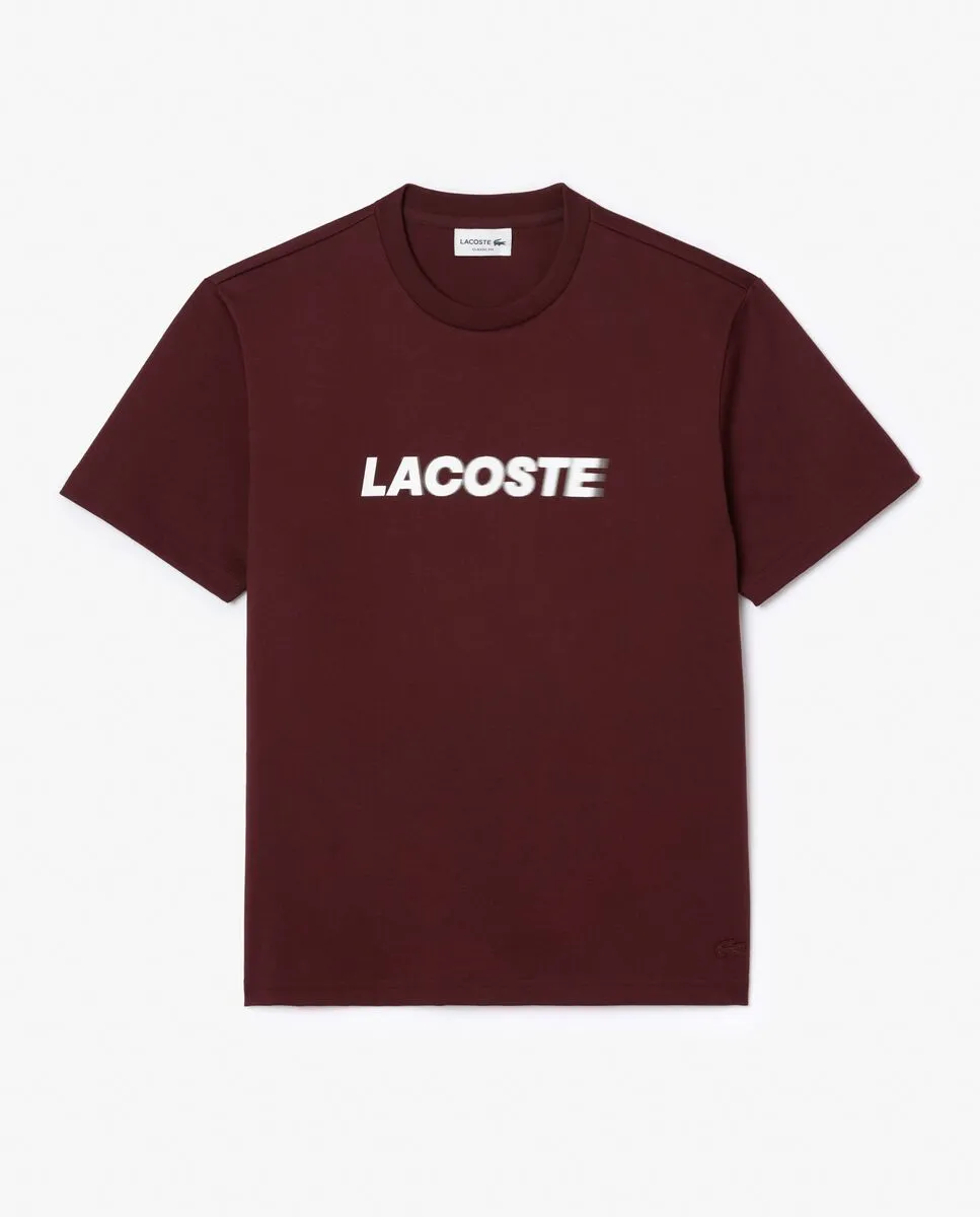 LACOSTE Heavy Cotton Logo T-shirt Red LACOSTE Heavy Cotton Logo T-shirt Red
