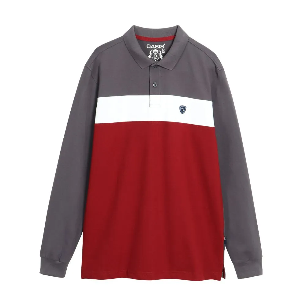 OASIS Men's Polo Shirt Charcoal OASIS Men's Polo Shirt Charcoal