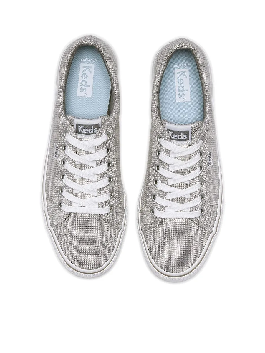 KEDS Women Jump Kick Mini Check Textile Grey KEDS Women Jump Kick Mini Check Textile Grey