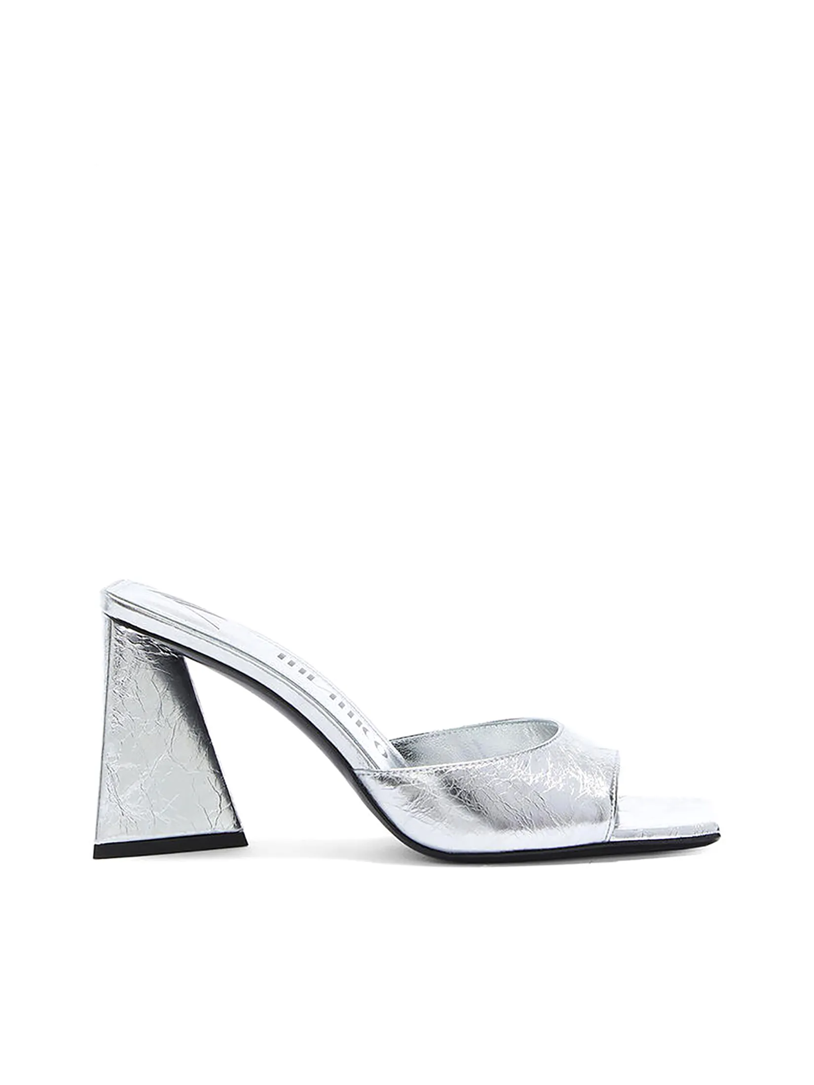THE ATTICO Women High Heels Mini Devon Mule 85 mm. Silver THE ATTICO Women High Heels Mini Devon Mule 85 mm. Silver